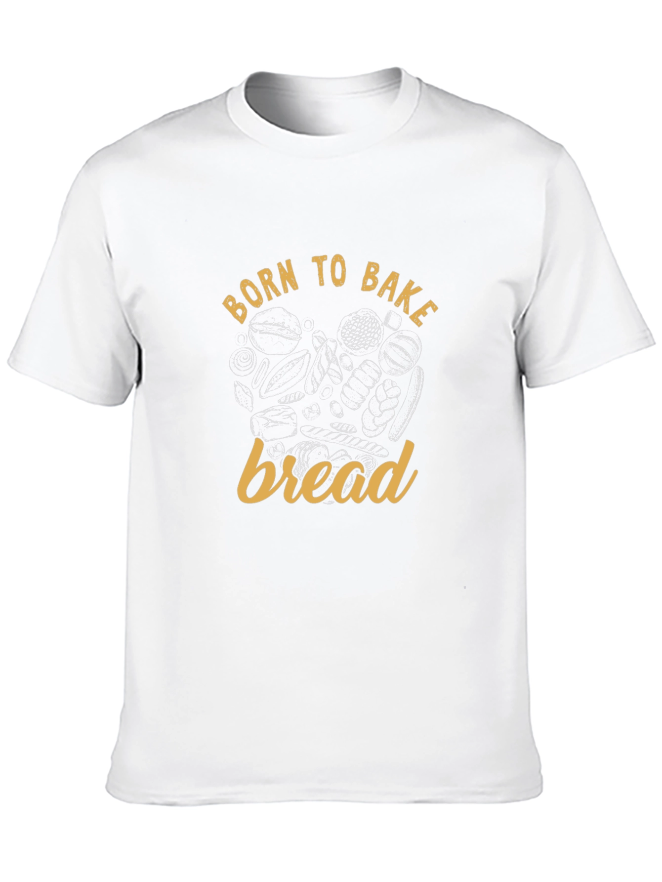 Black Born to Bake Bread T-Shirt - Baker Gift view 10
