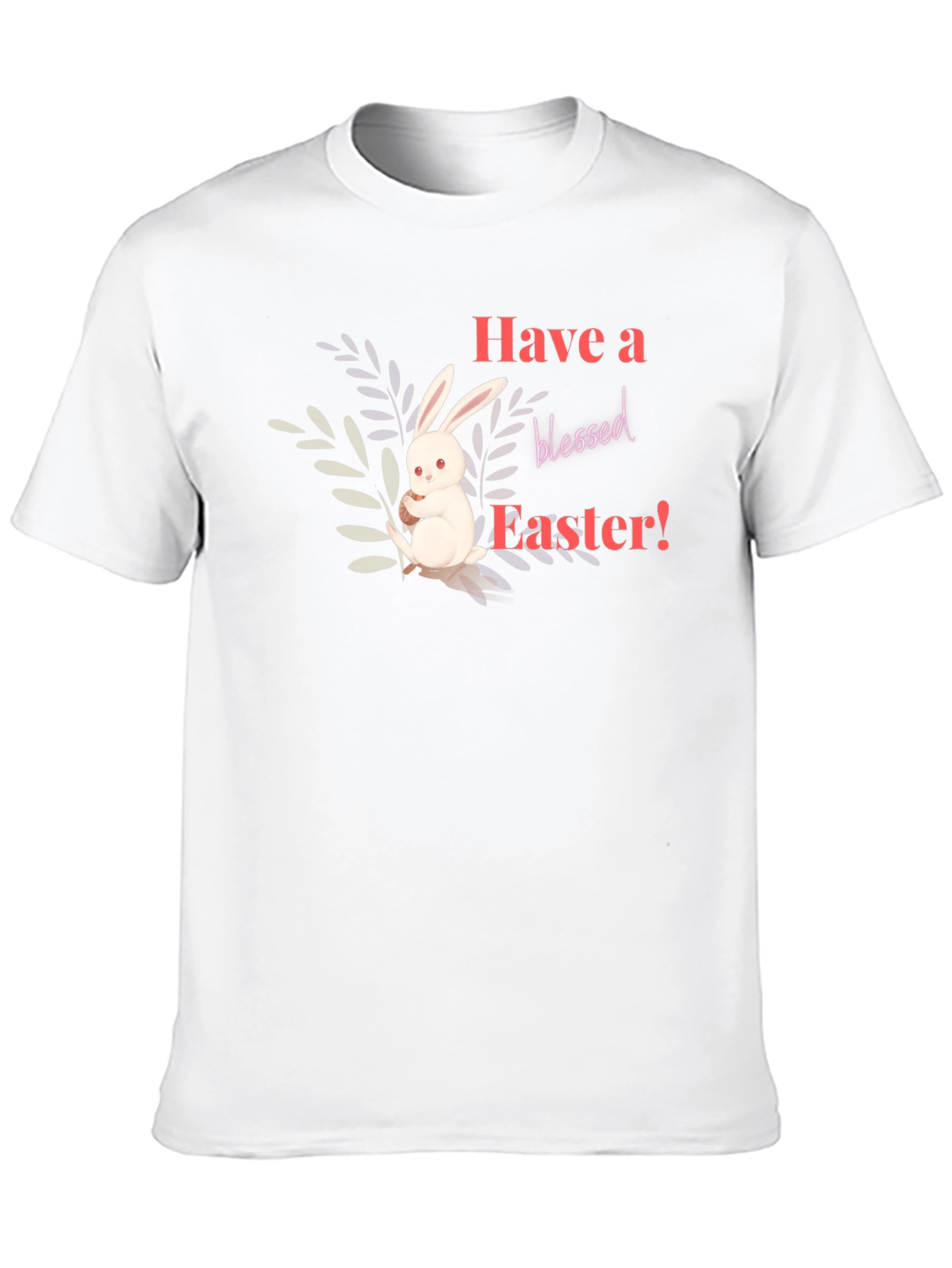 Black Have a Blessed Easter Bunny T-Shirt view 10