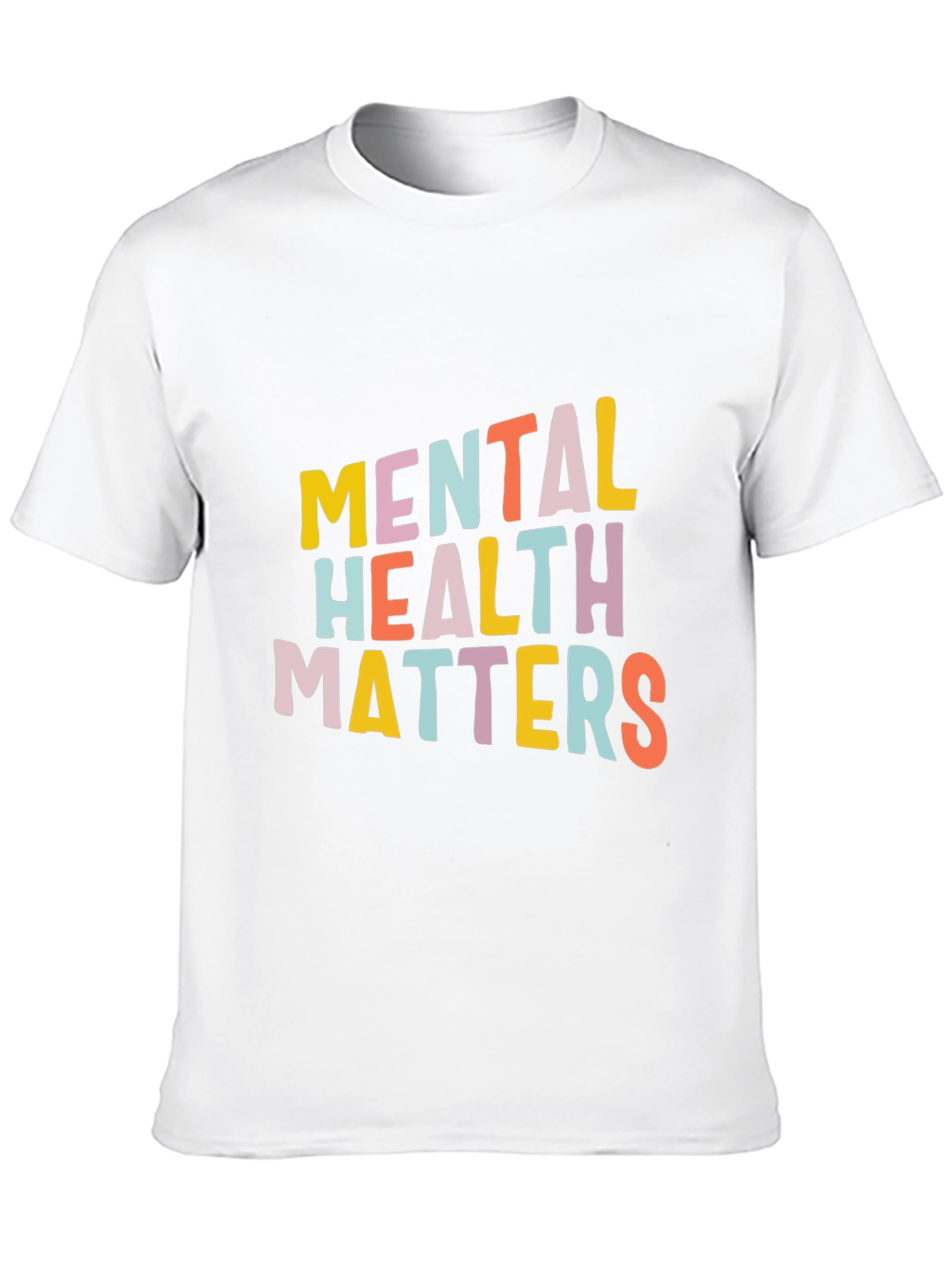 Black Mental Health Matters Graphic Tee - Unisex Black T-Shirt view 10