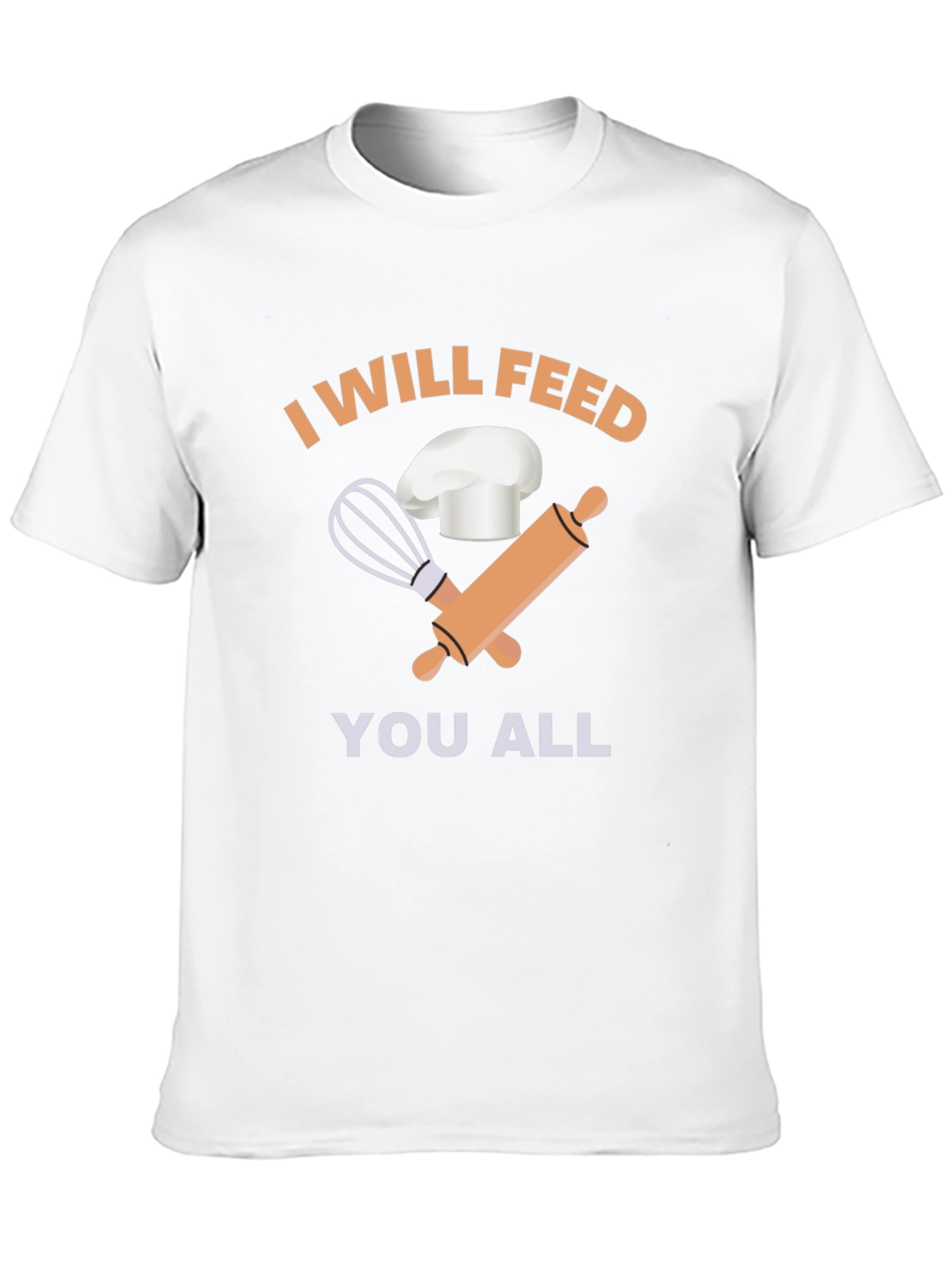 Black I Will Feed You All Chef T-Shirt view 10