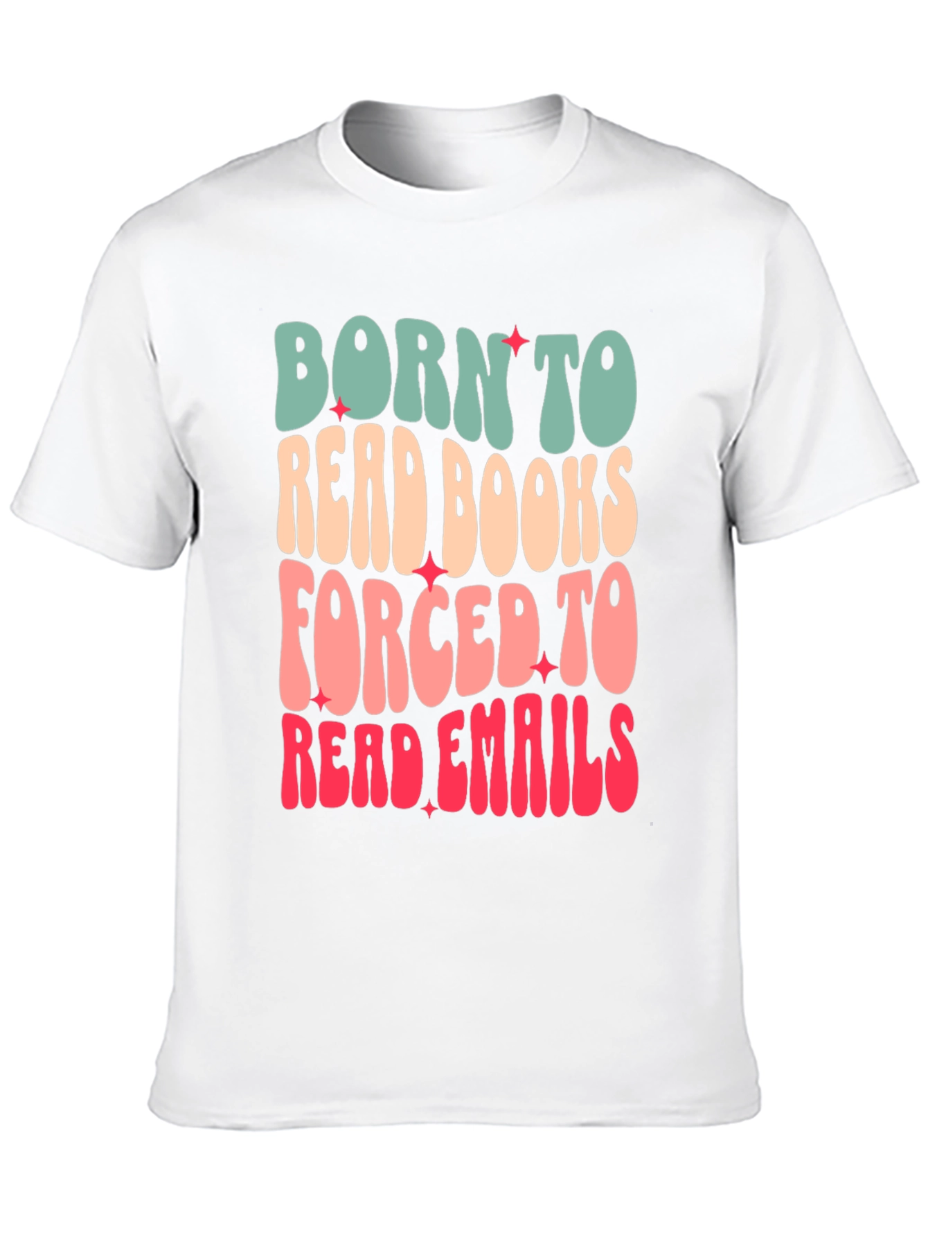 Black Born to Read Books T-Shirt - Novelty Graphic Tee view 10