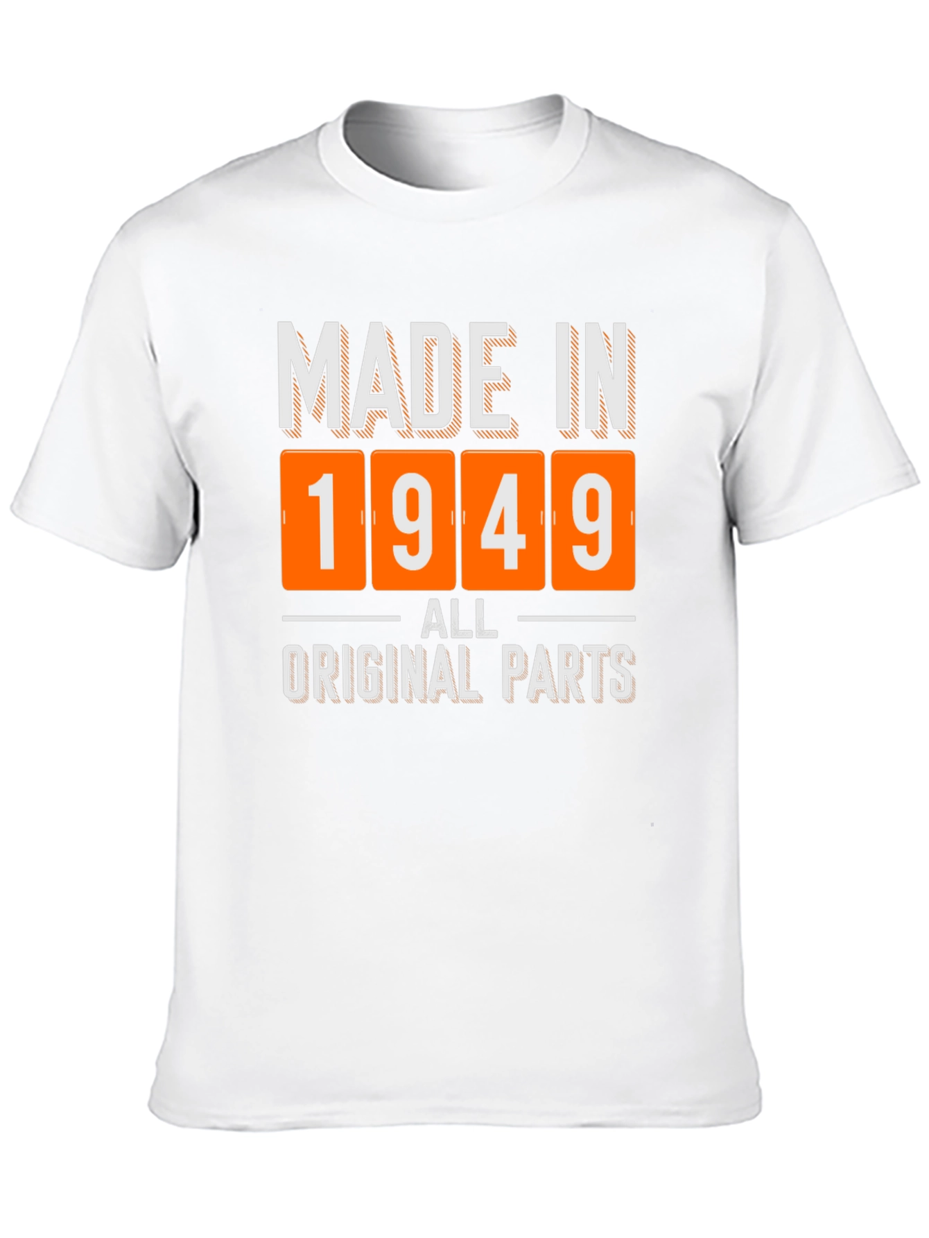 Black Made in 1949 All Original Parts T-Shirt view 10