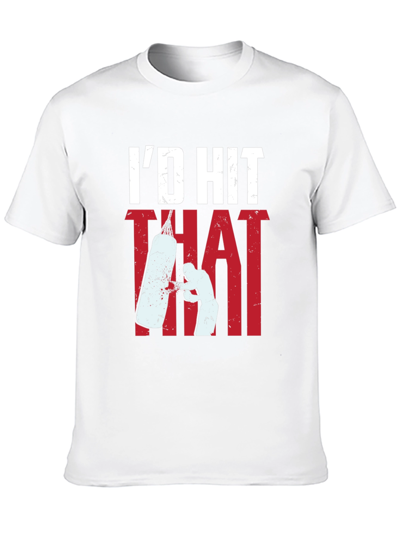 Black I'd Hit That Boxing T-Shirt view 10