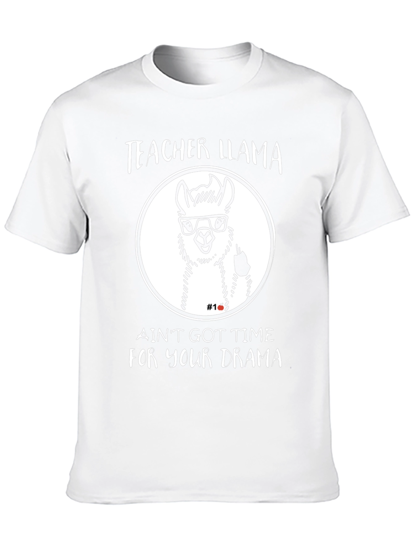 Black Teacher Llama Black T-Shirt - Ain't Got Time For Your Drama view 10