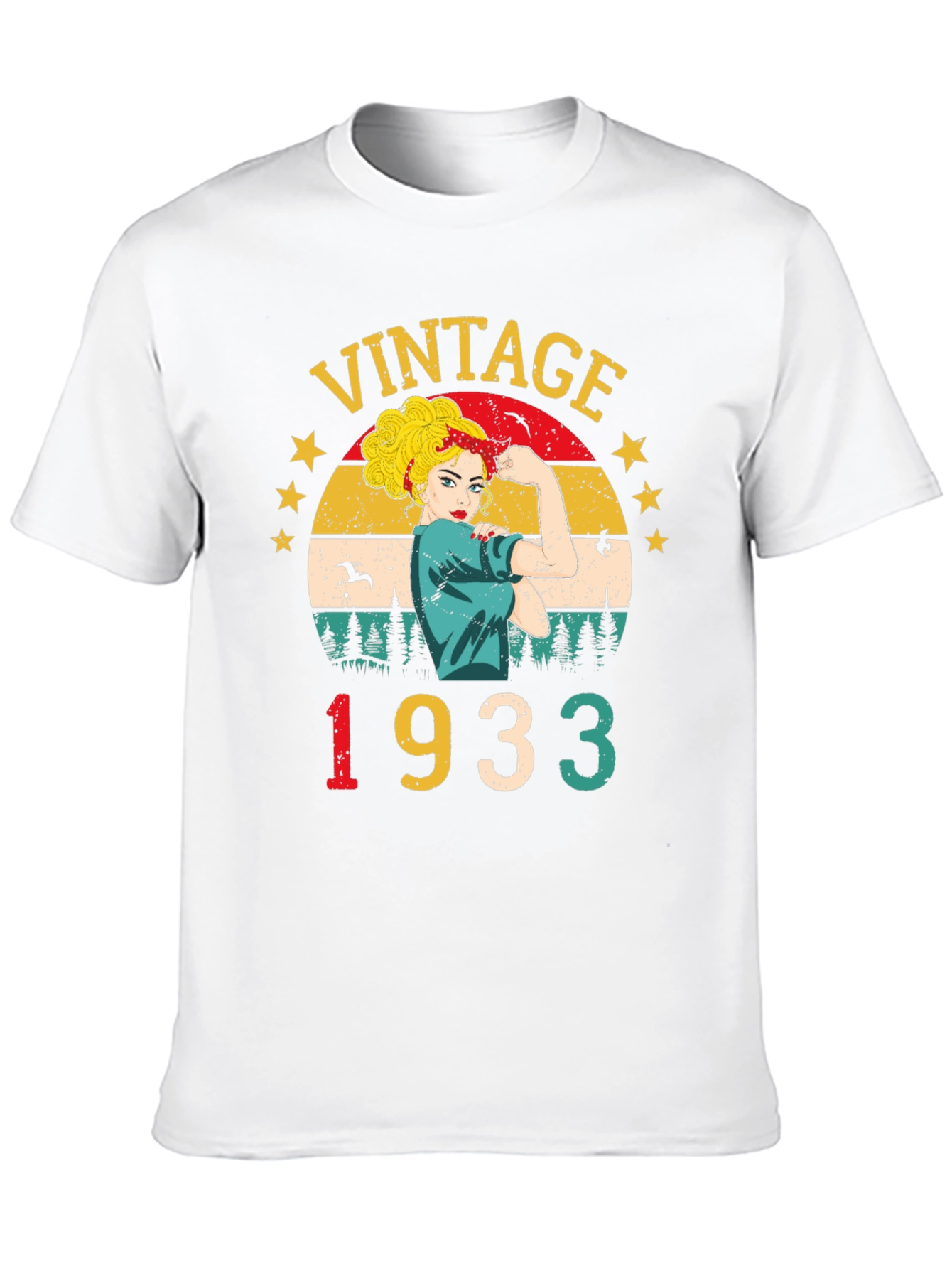 Black Vintage 1933 Rosie the Riveter T-Shirt view 10