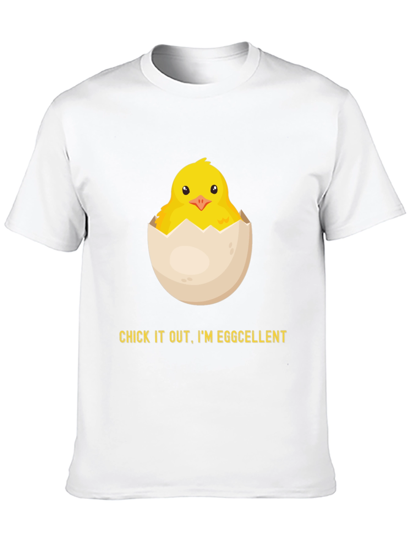 Black Eggcellent Chick Graphic Tee - Funny Easter Shirt view 10