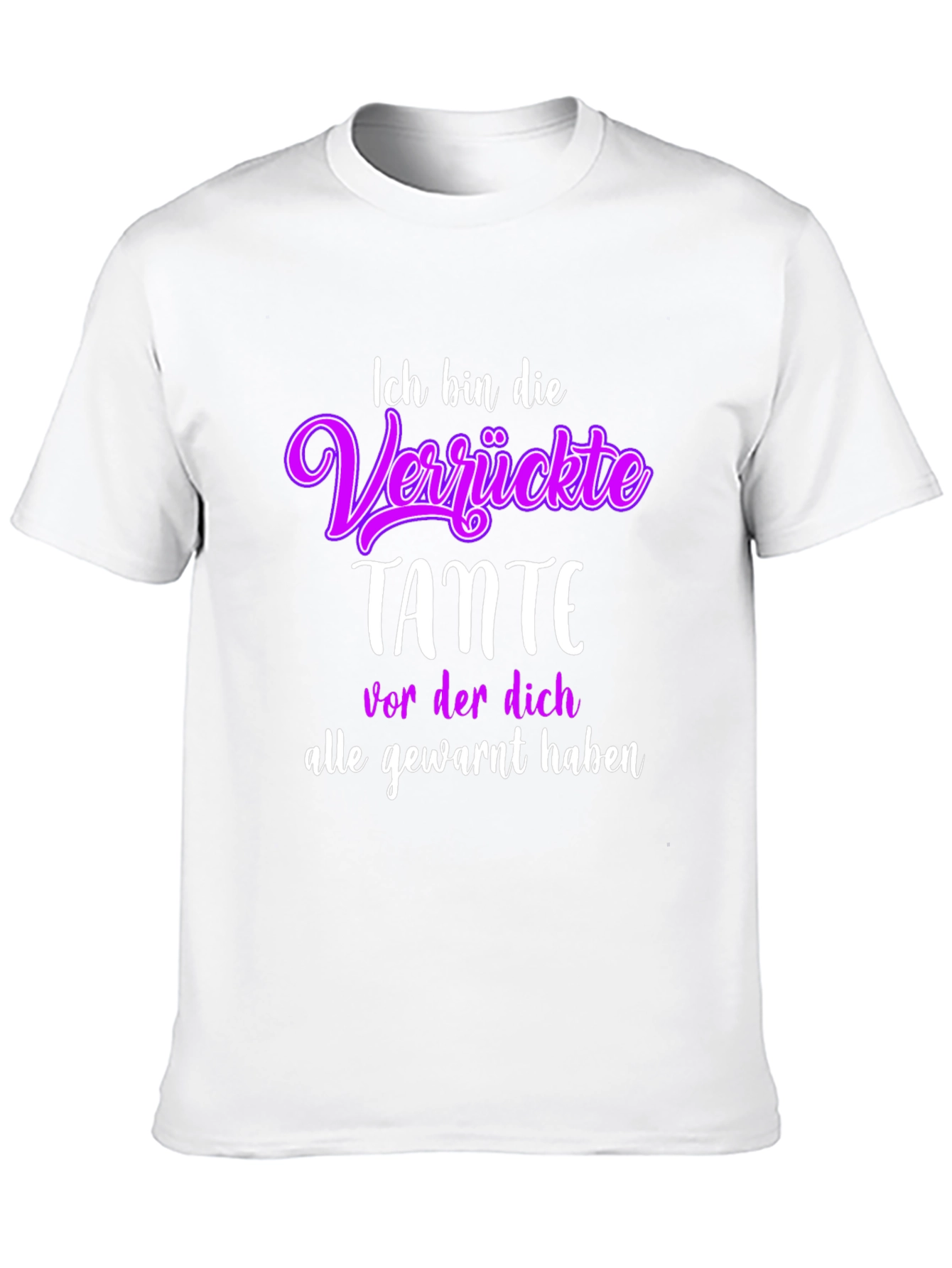 Black Funny Aunt T-Shirt - "Ich bin die Verrückte Tante" view 10