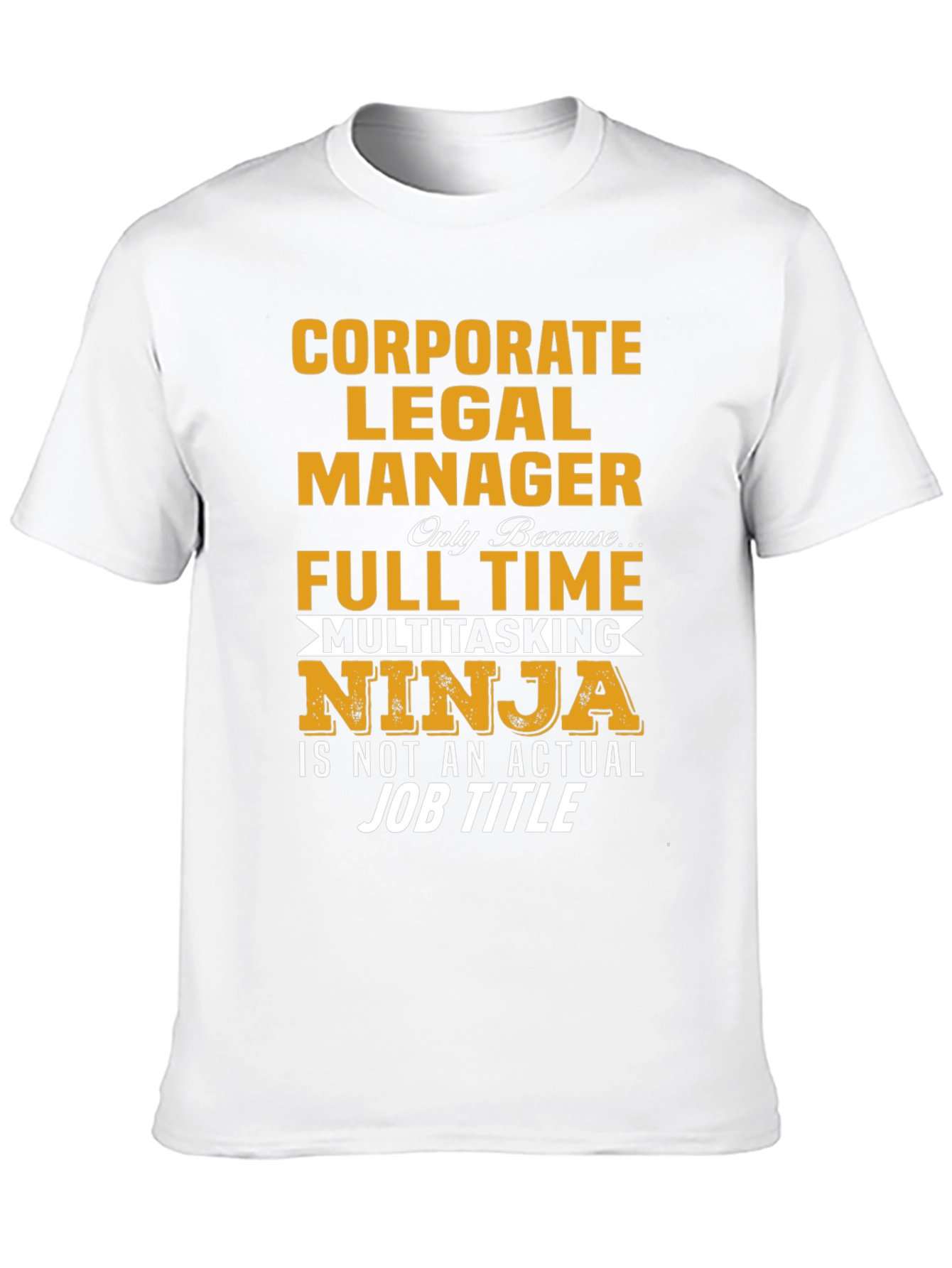 Black Corporate Legal Manager T-Shirt - Multitasking Ninja view 10