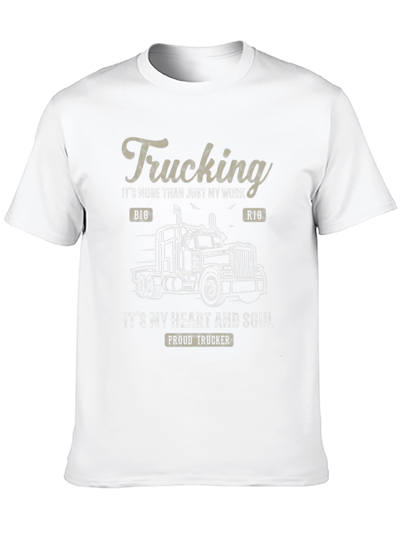 Black Trucking Heart and Soul T-Shirt view 10