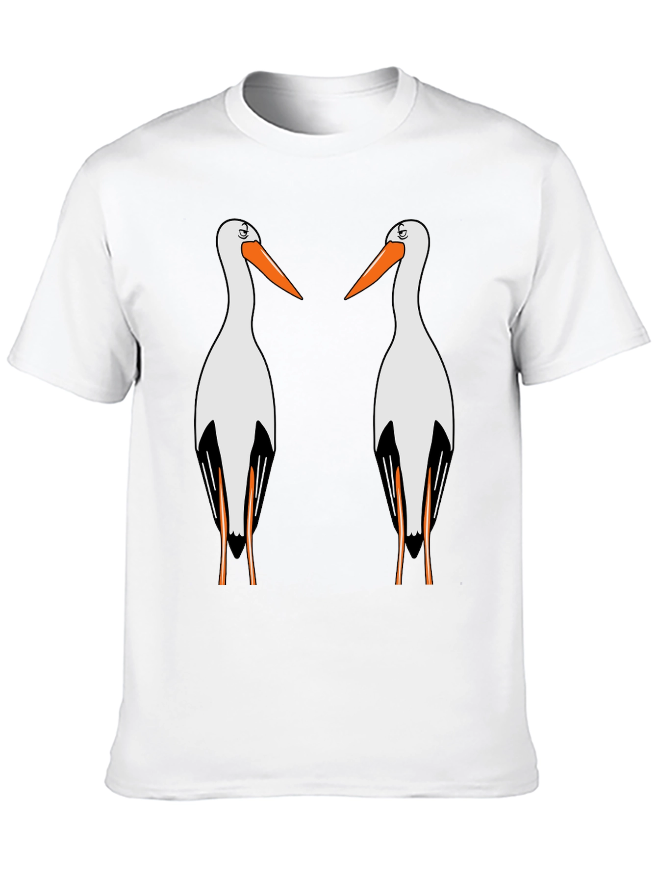 Black Stork Graphic T-Shirt - Quirky Bird Lover Tee view 10