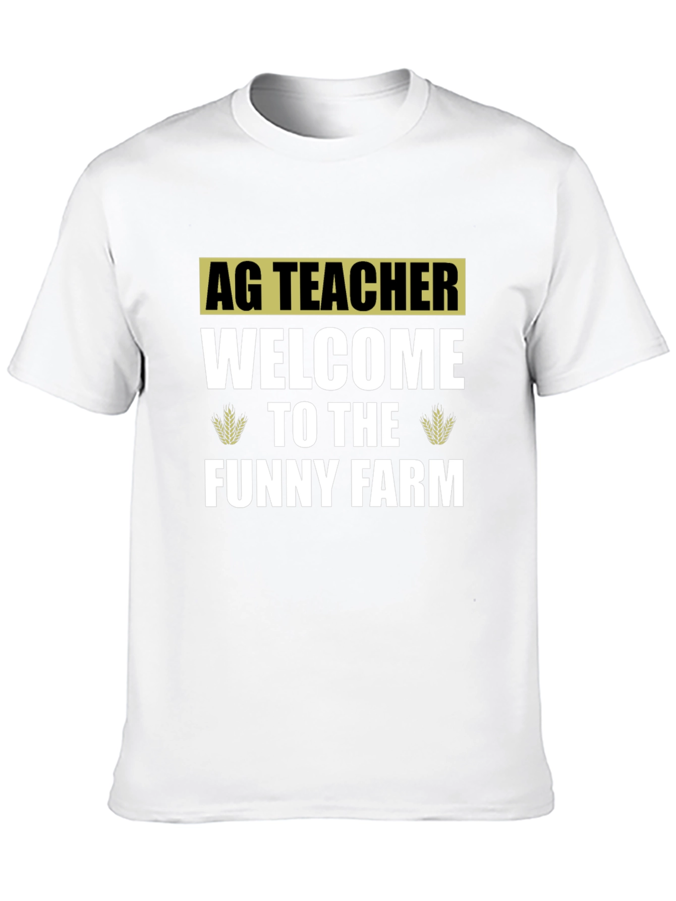 Black Ag Teacher Welcome To The Funny Farm Black T-Shirt view 10
