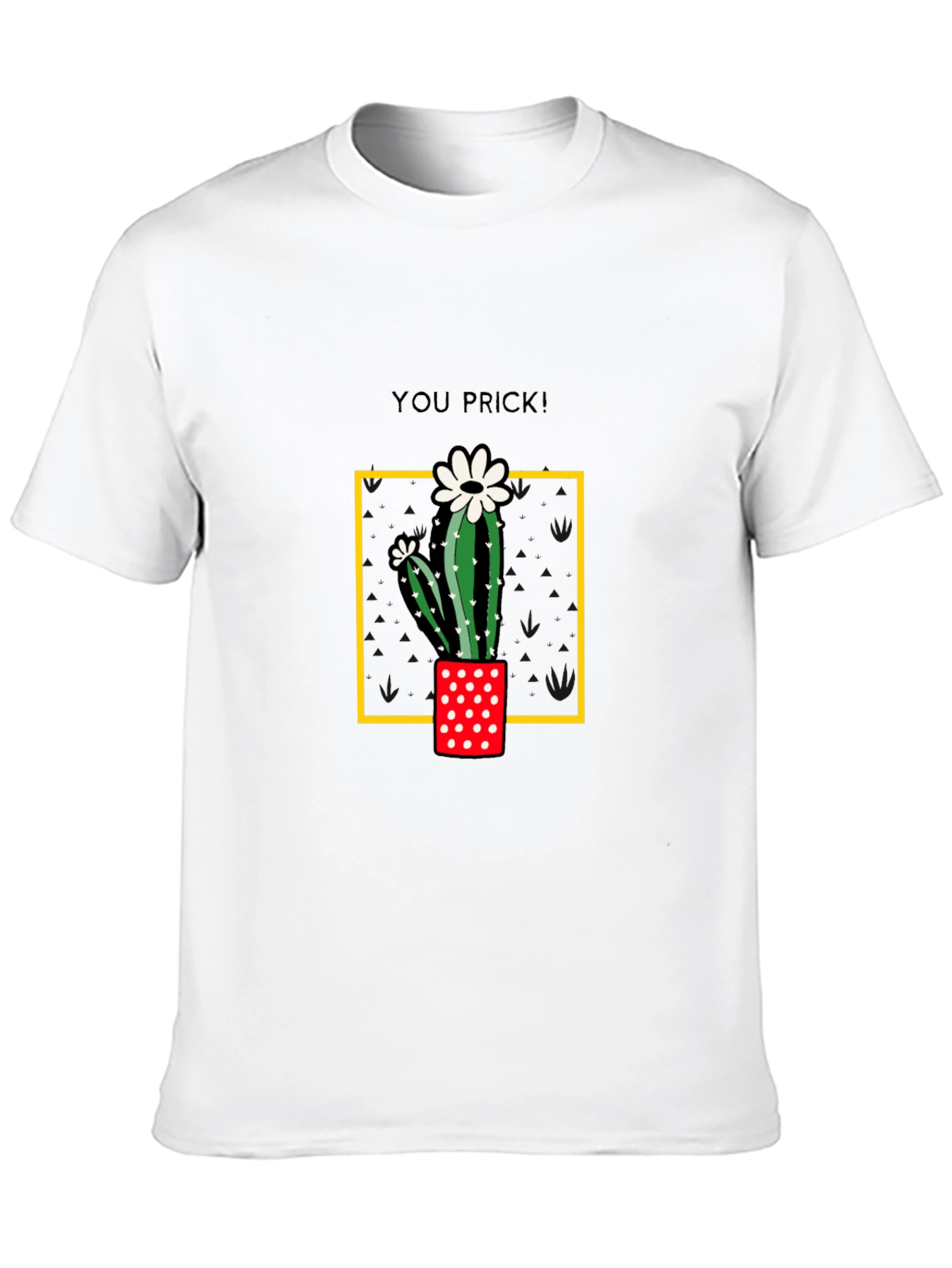 Black Cactus You Prick! Graphic T-Shirt view 10