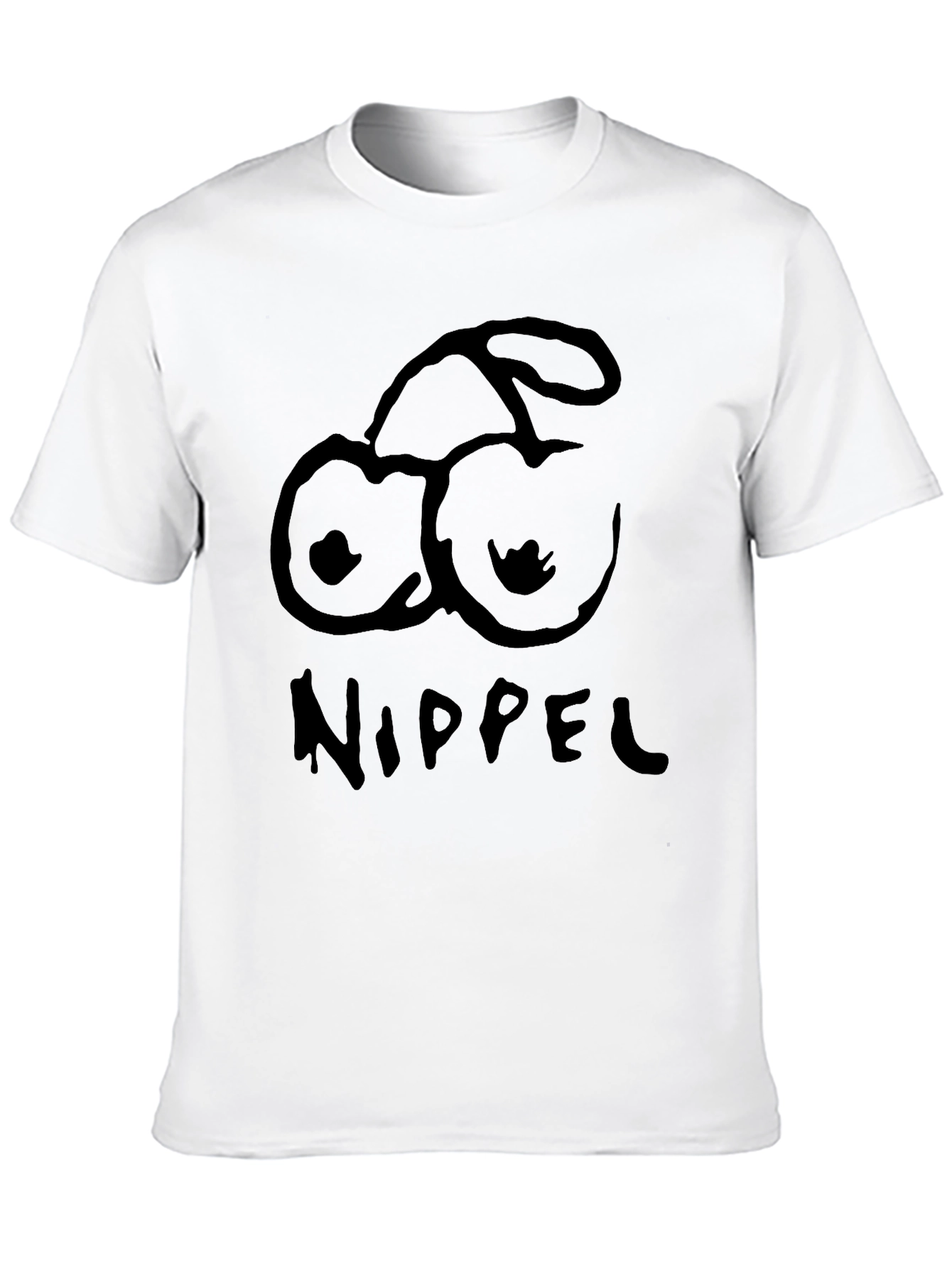 Black Nippel Cherry T-Shirt - Funny Graphic Tee view 10