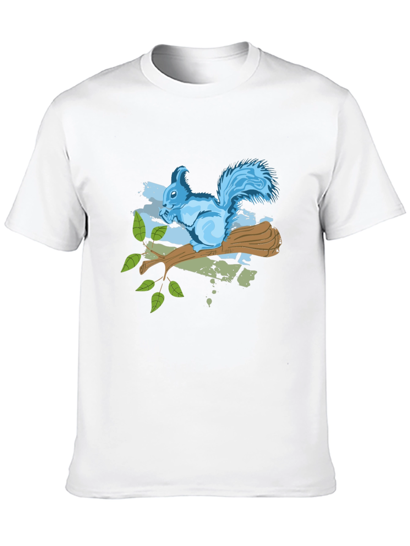 Black Squirrel on Branch Graphic Tee - Black view 10