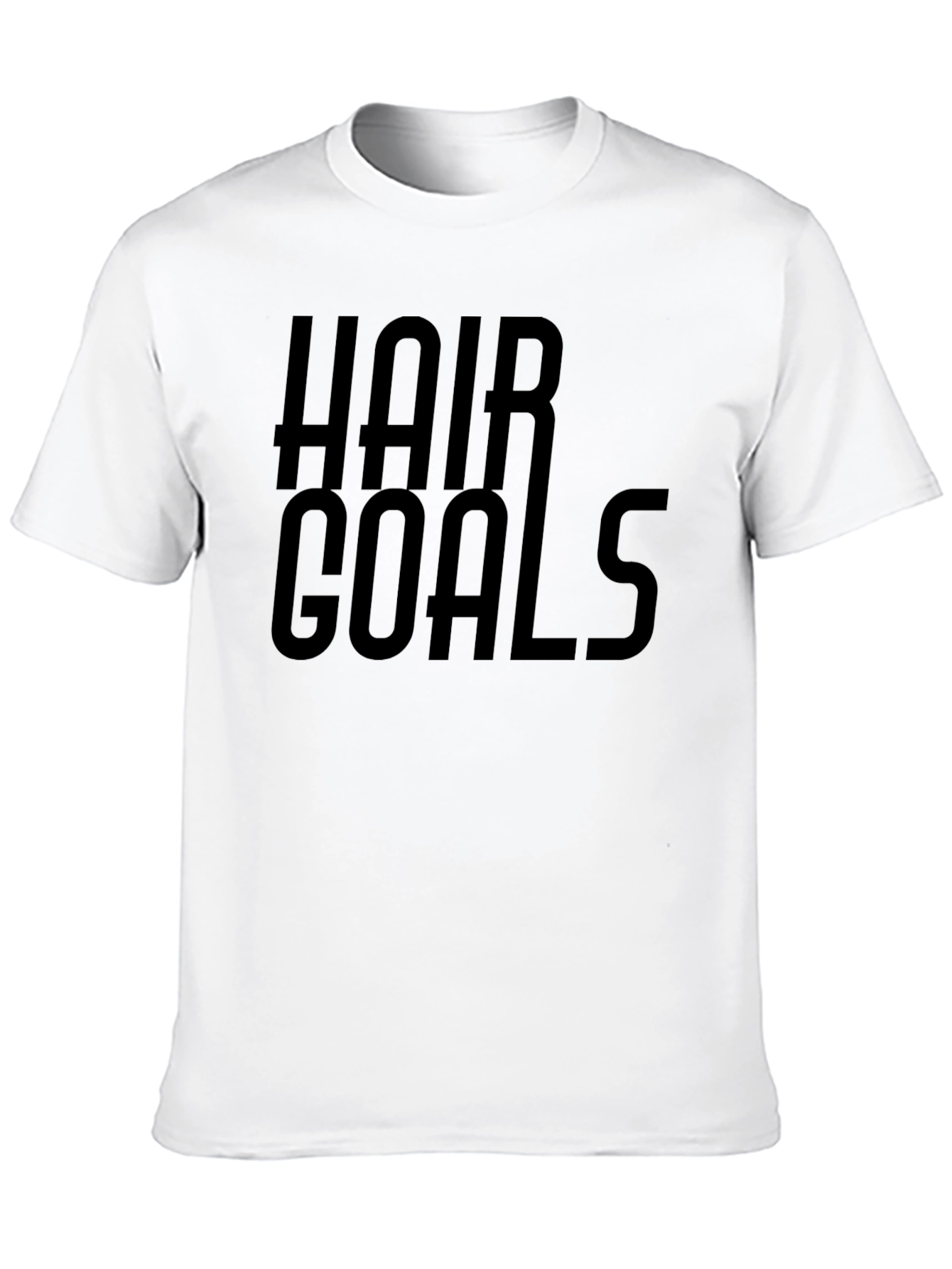 Black Hair Goals Graphic Tee - Stylish Black T-Shirt view 10