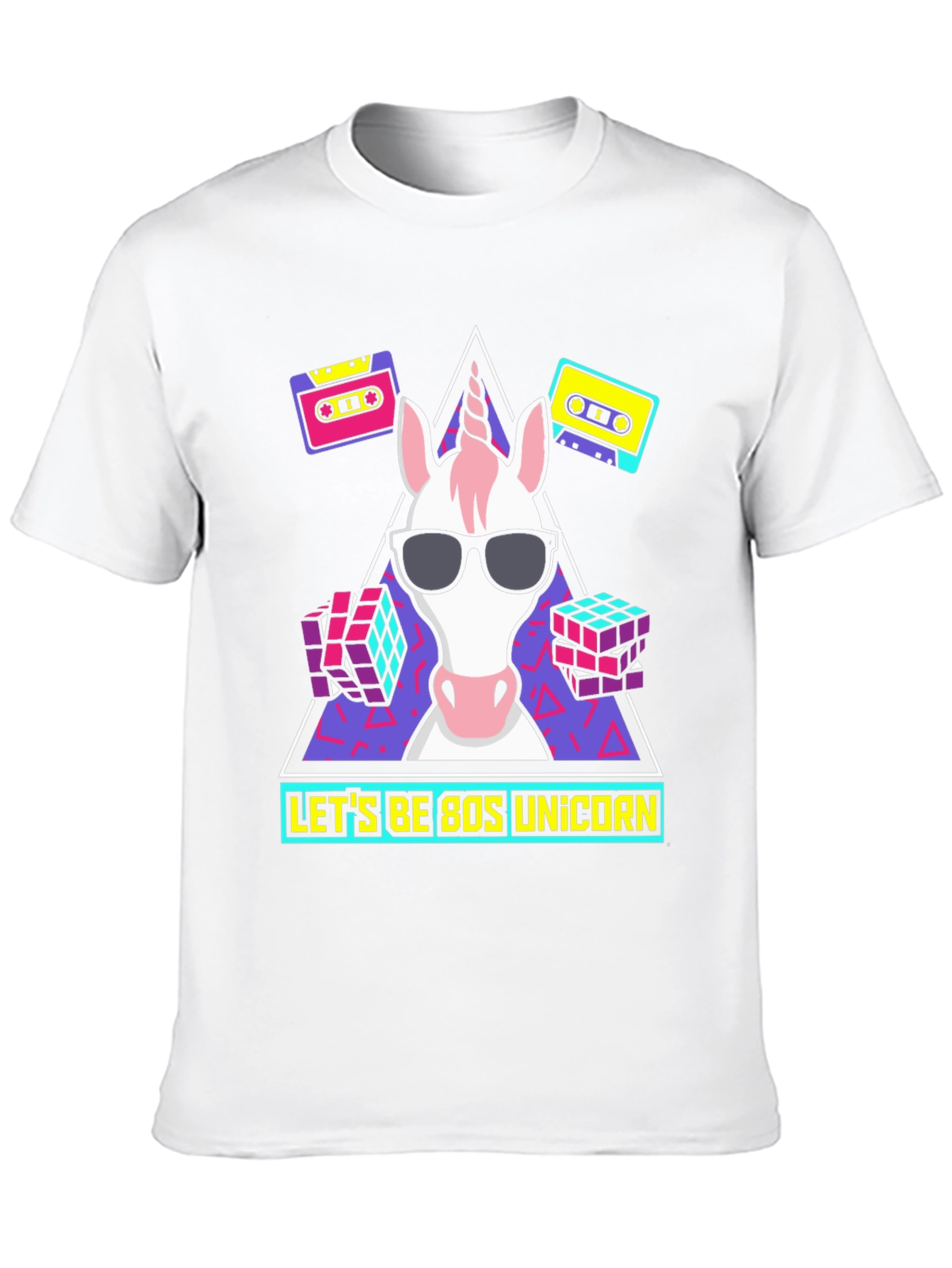 Black 80s Unicorn Graphic Tee view 10