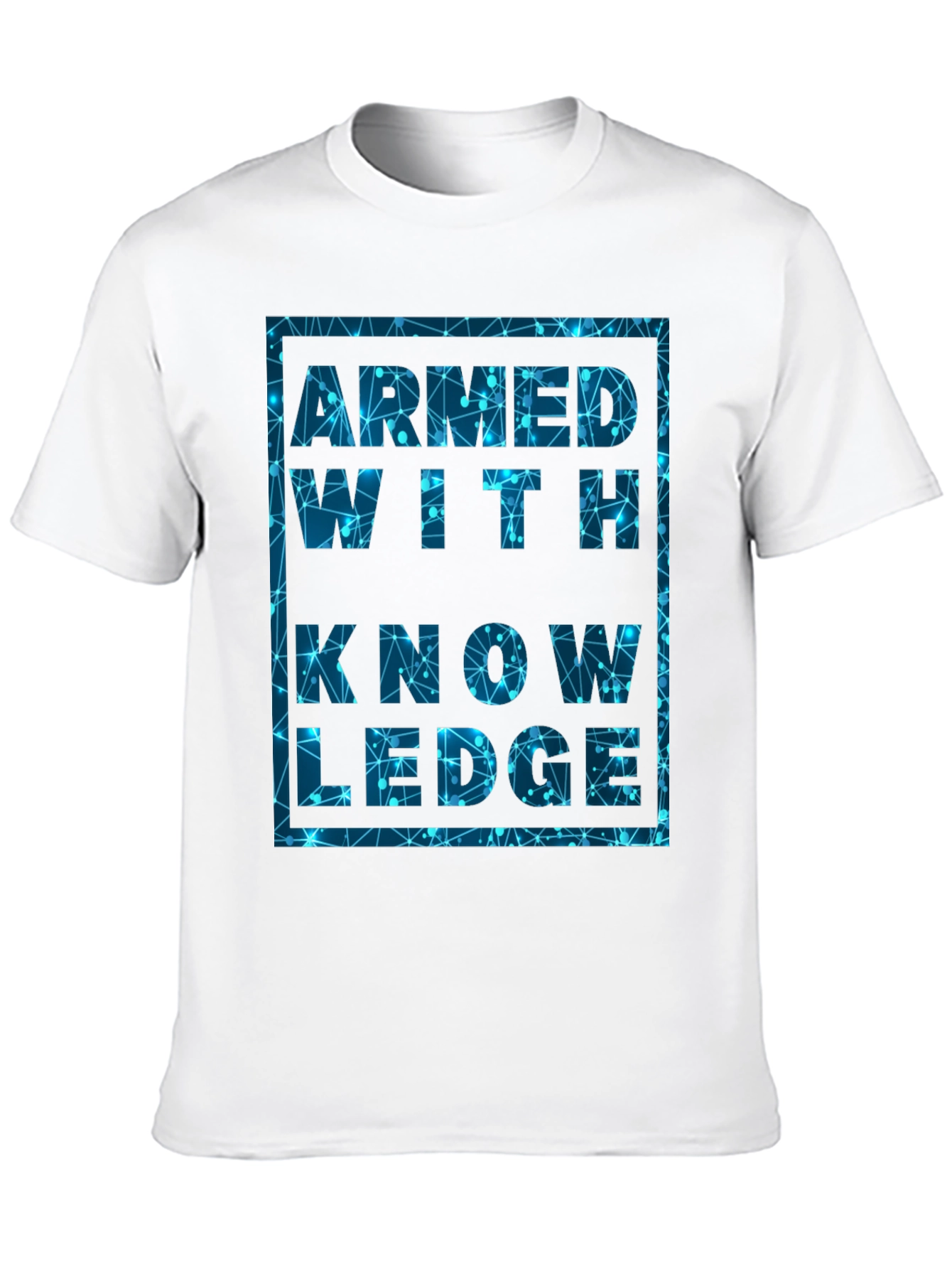 Black Armed With Knowledge Graphic T-Shirt view 10