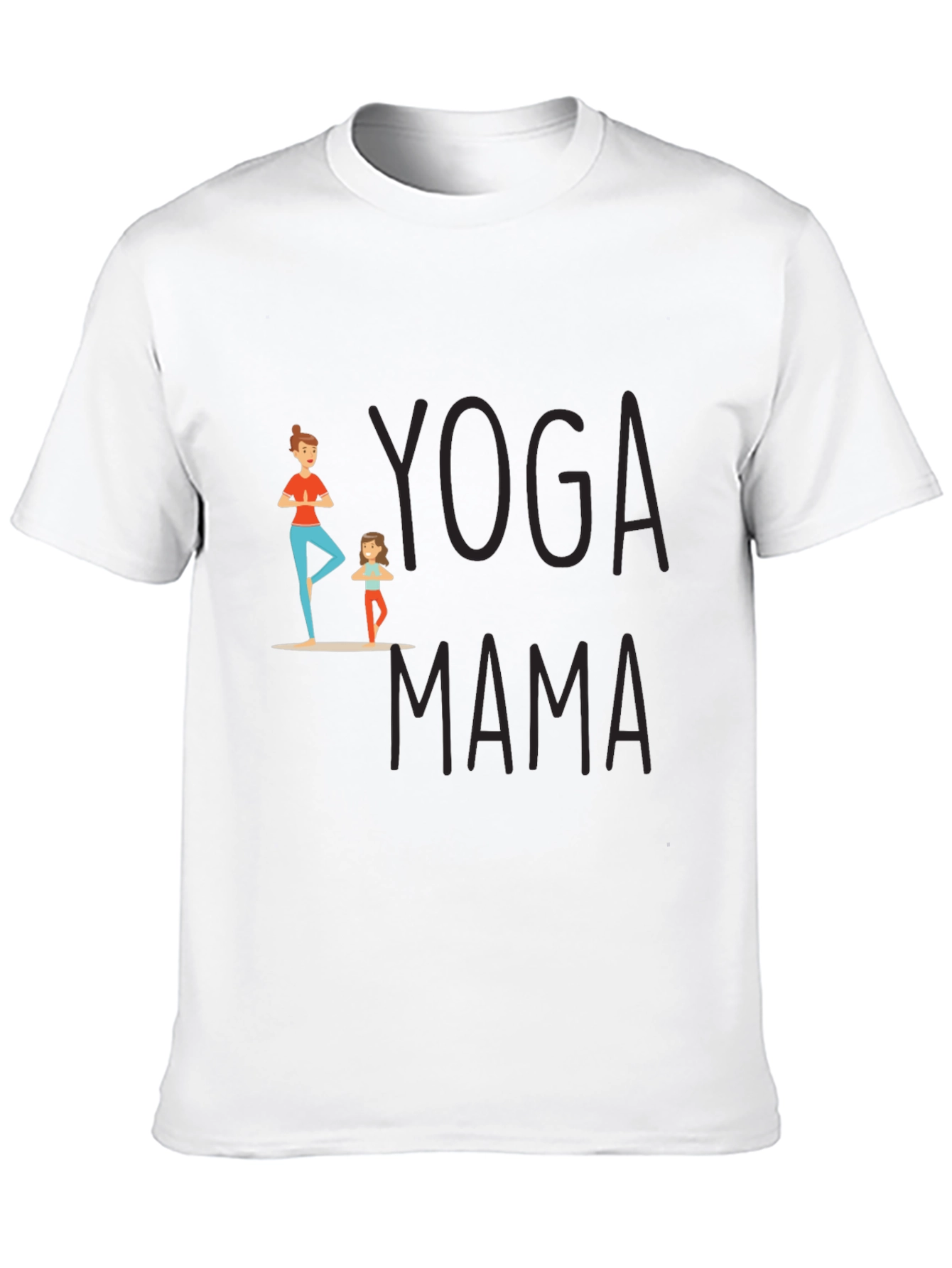 Black Yoga Mama Graphic T-Shirt - Black view 10