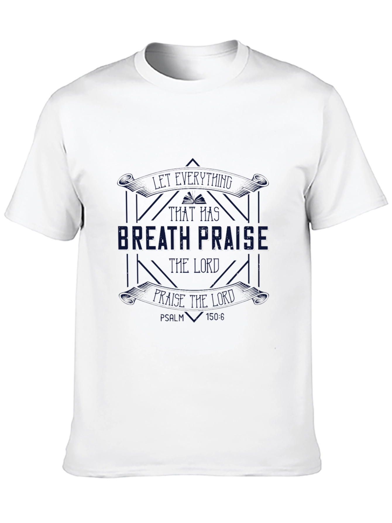 Black Breath Praise Graphic Tee - Black Cotton T-Shirt view 10