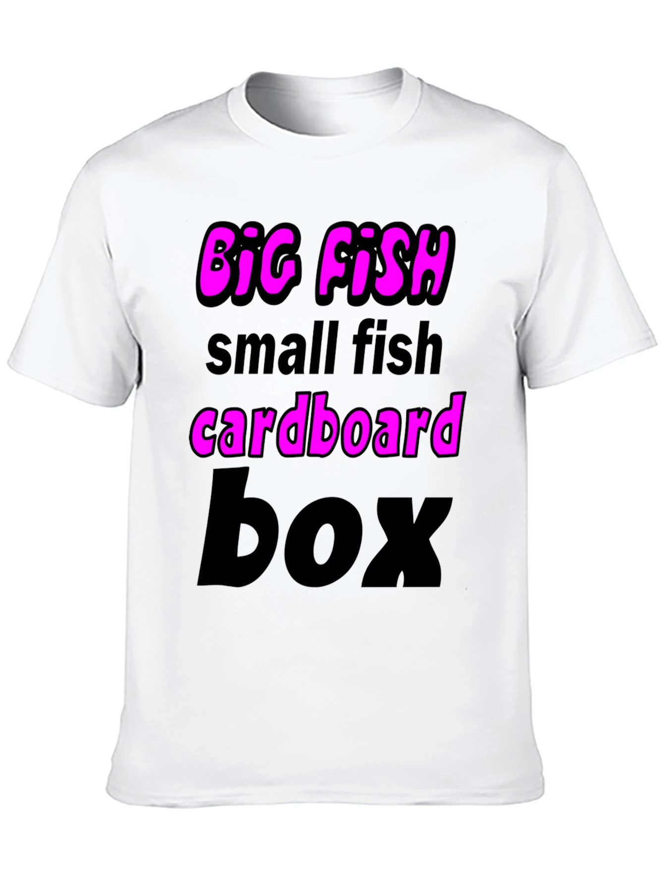 Black Big Fish Small Fish Graphic T-Shirt view 10