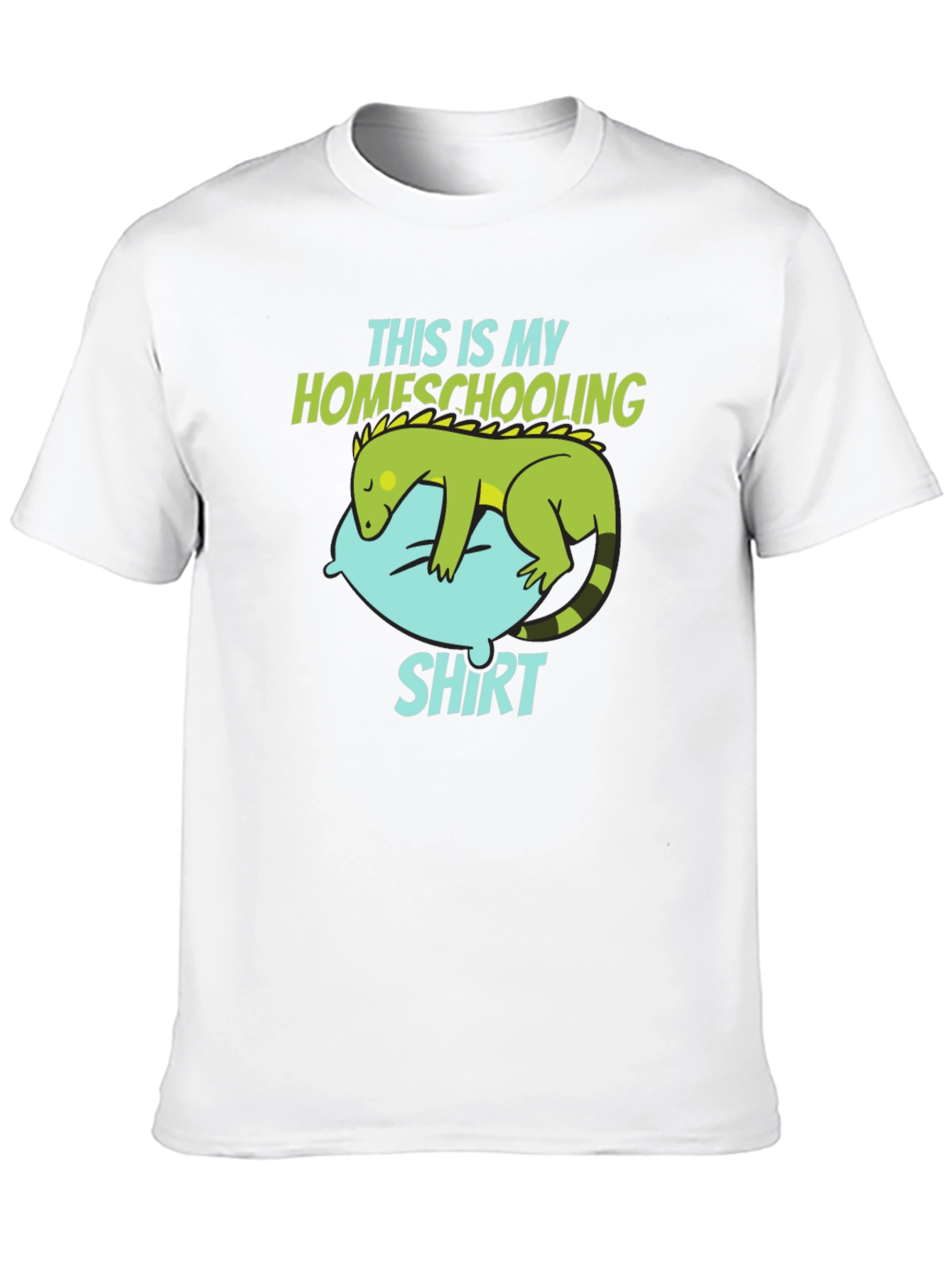 Black Homeschooling T-Shirt with Lizard Design view 10