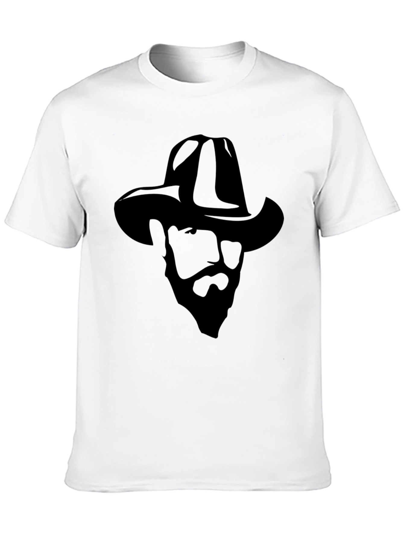 Black Black Cowboy Silhouette Tee - Western Style Shirt view 10
