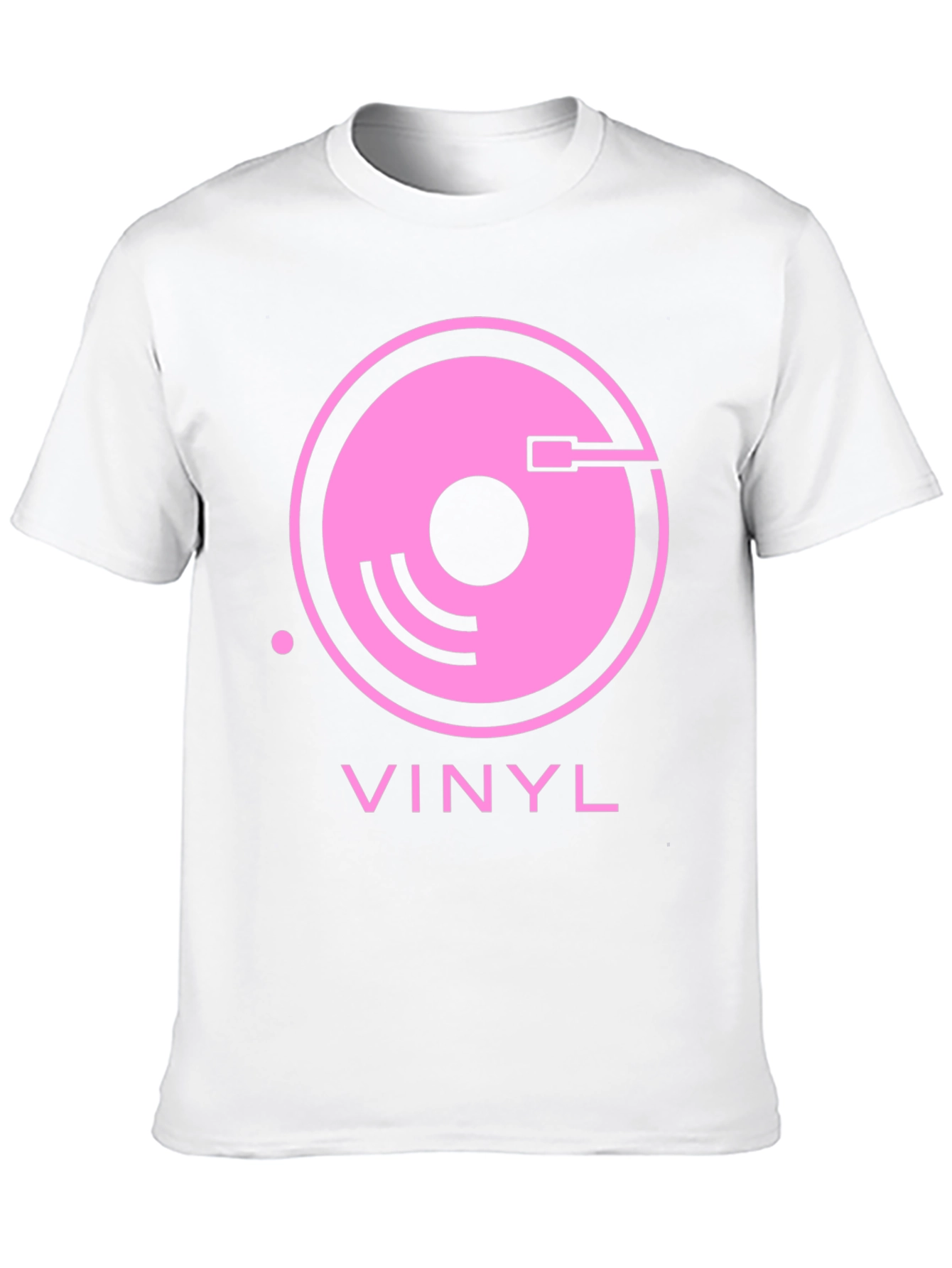 Black Vinyl Record Graphic Tee - Retro Music Lover Shirt view 10