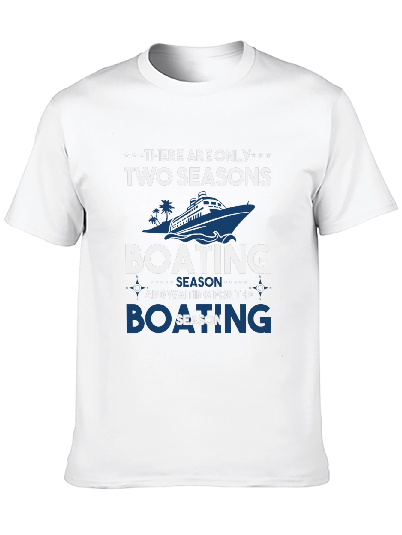 Black Boating Season T-Shirt | Two Seasons Graphic Tee view 10