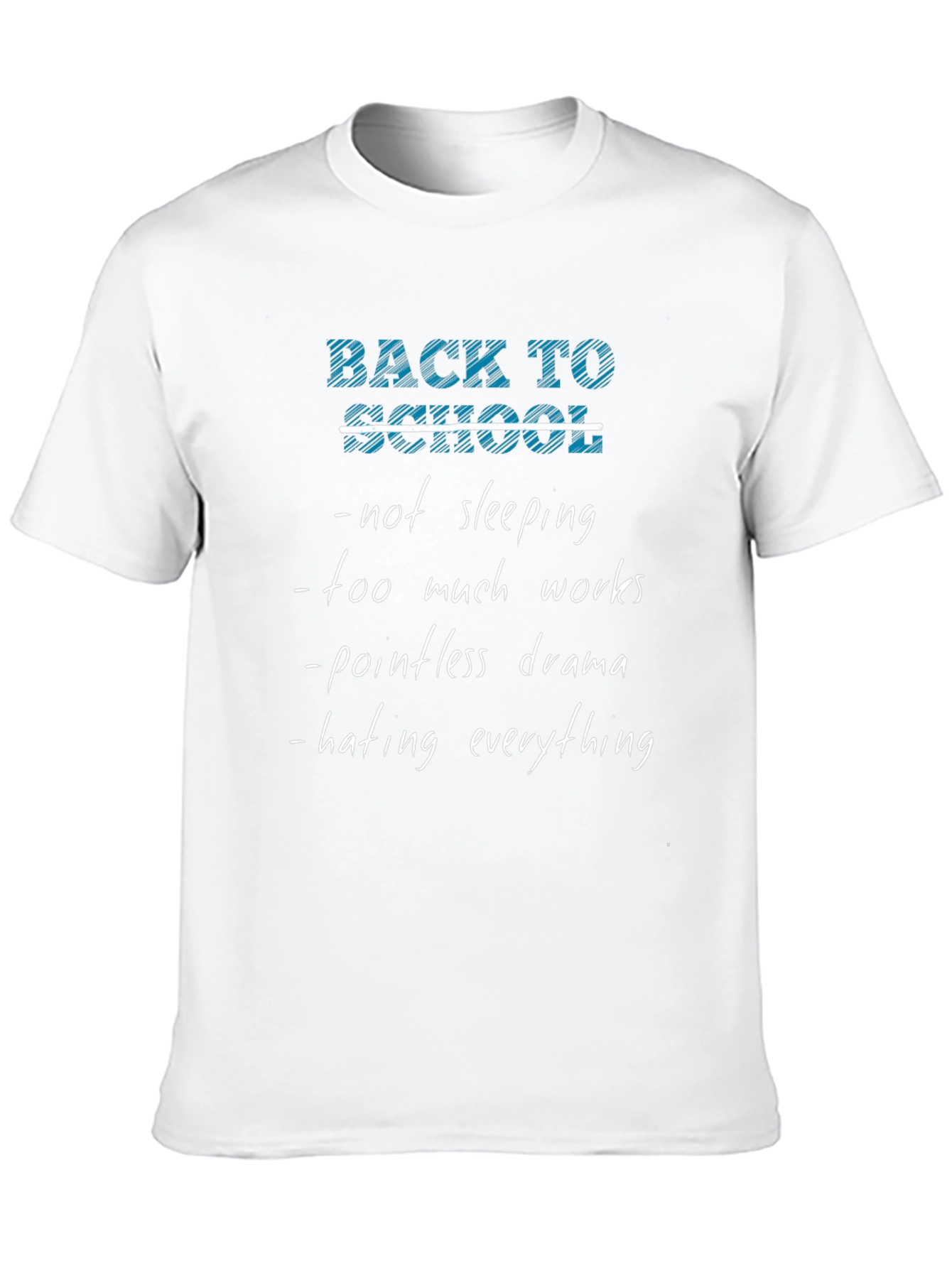 Black Back to School Funny T-Shirt view 10