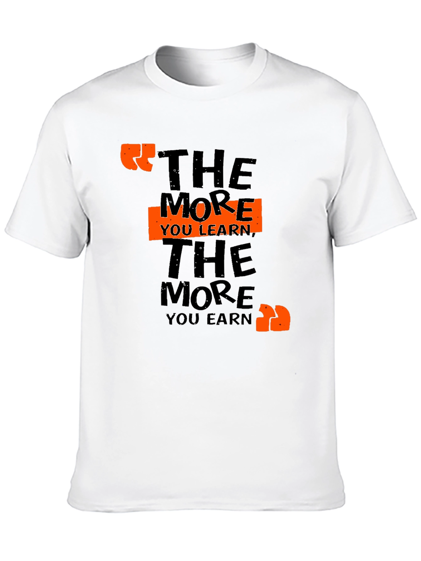 Black The More You Learn T-Shirt view 10