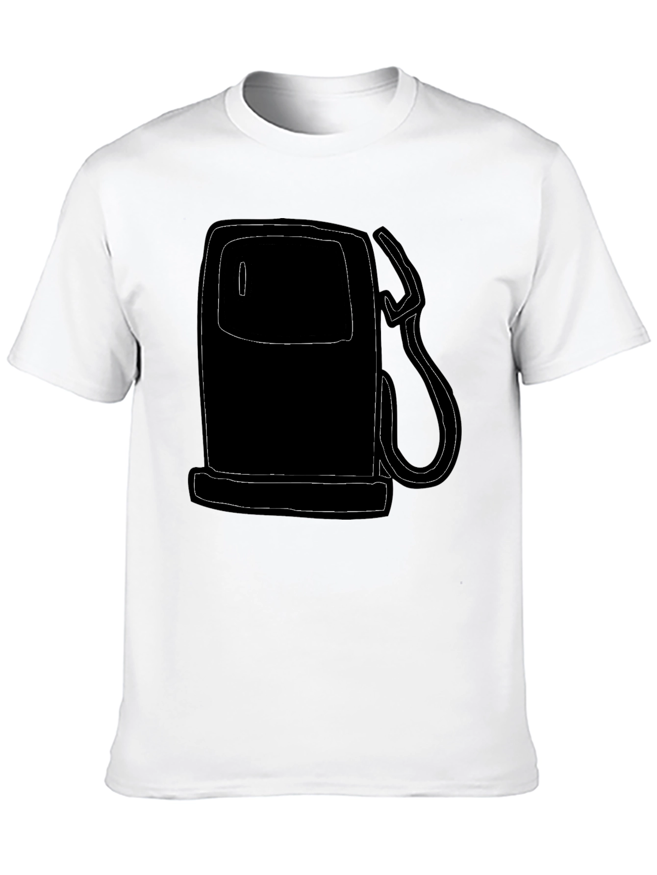 Black Gas Pump Graphic Tee - Retro Style view 10