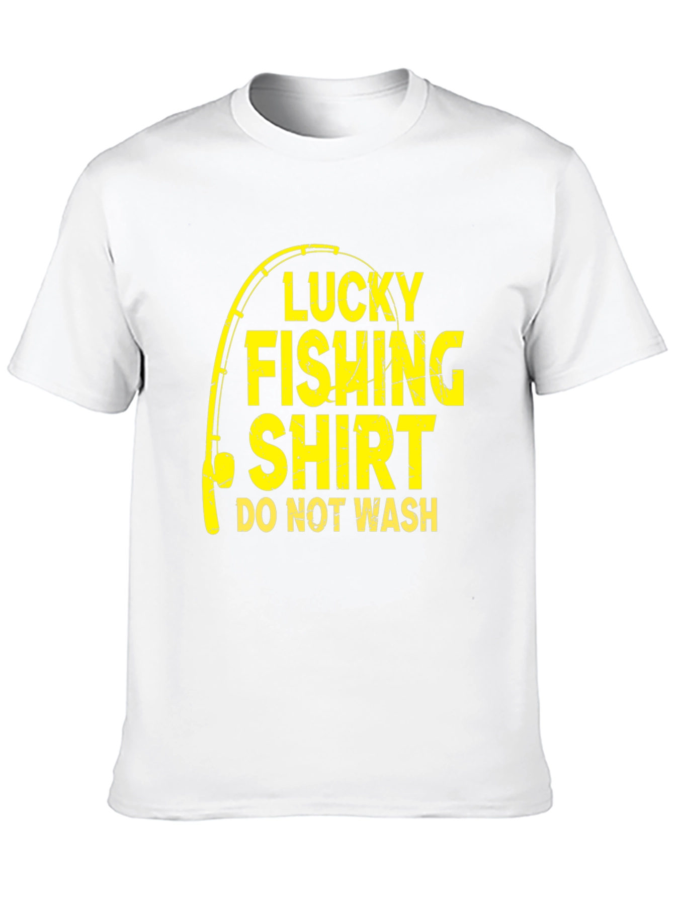 Black Lucky Fishing Shirt - Novelty Graphic Tee view 10