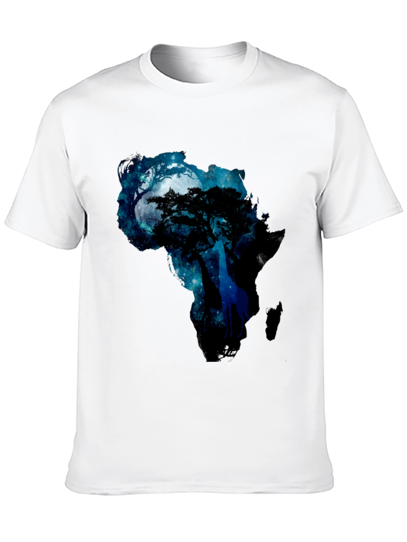 Black Africa Night Sky Graphic Tee - Mens view 10