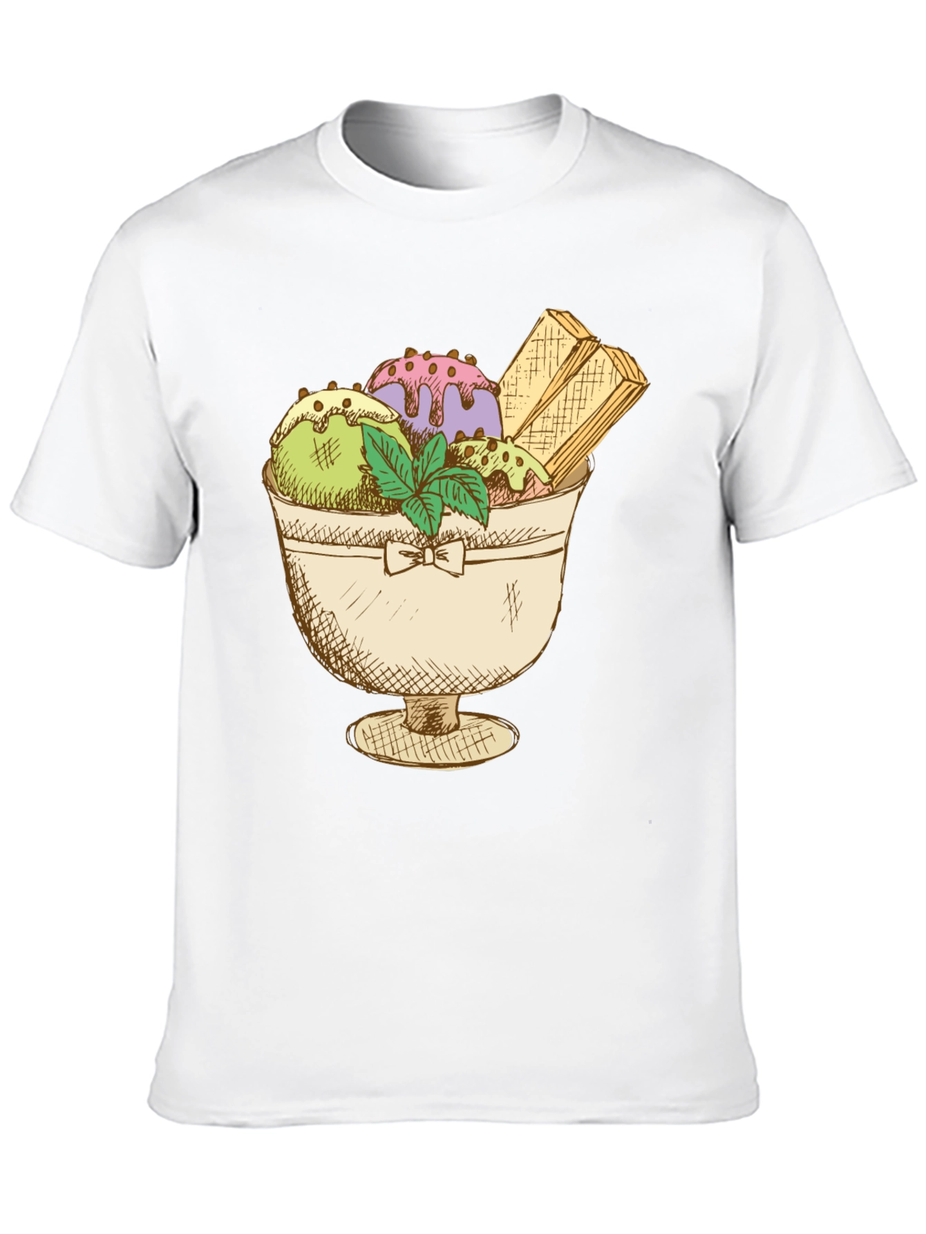 Black Ice Cream Sundae Graphic Tee view 10