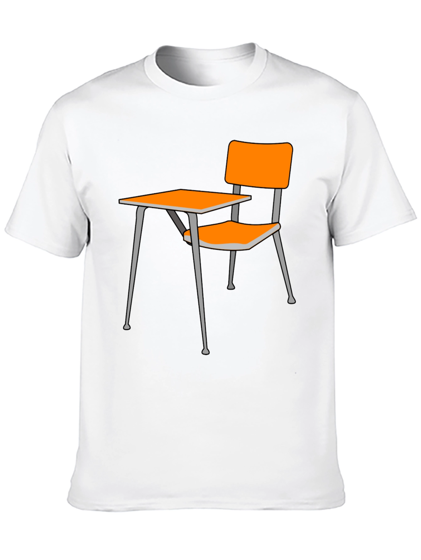 Black Novelty School Desk Graphic Tee - Black view 10