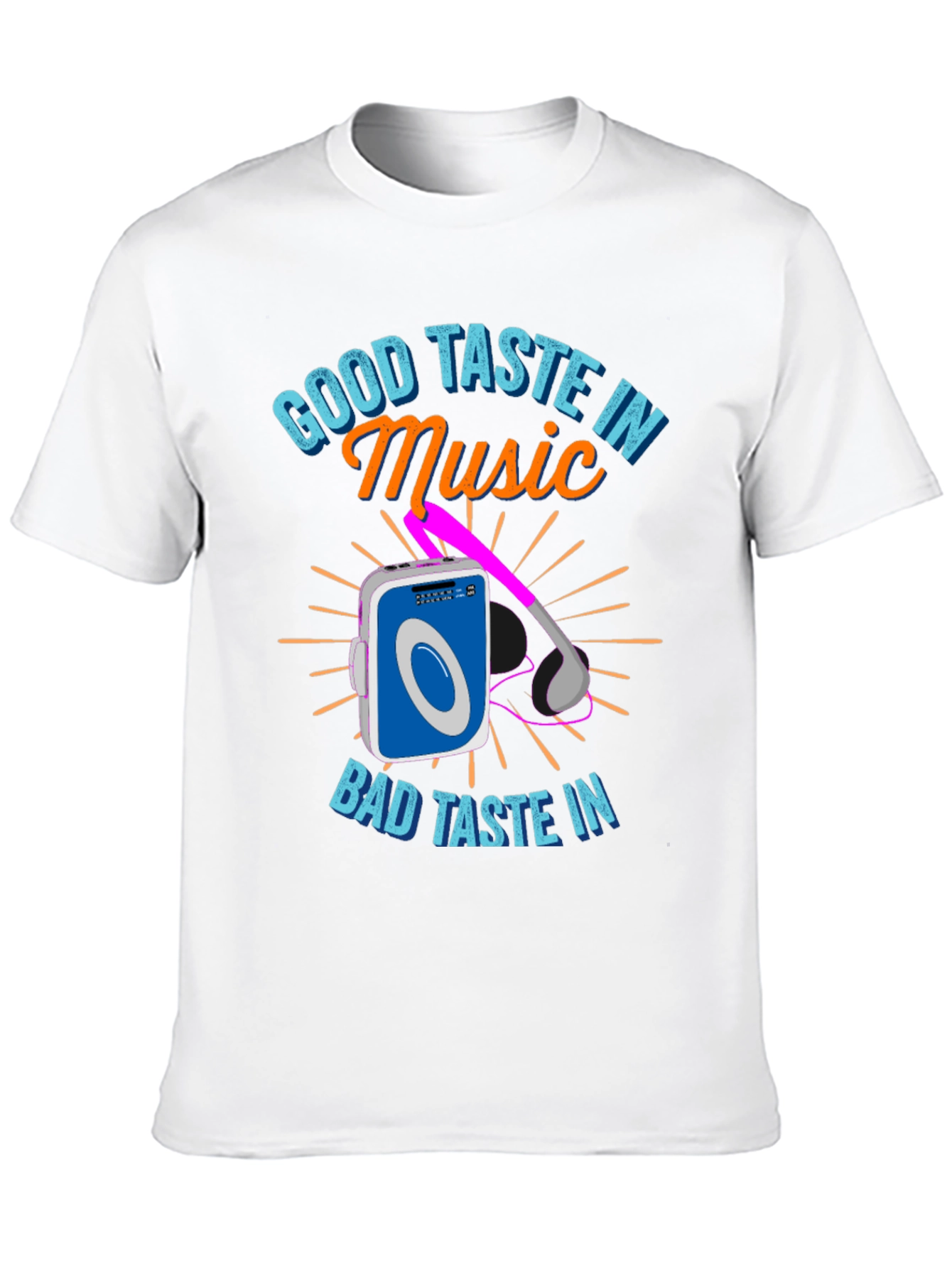 Black Good Taste in Music T-Shirt view 10