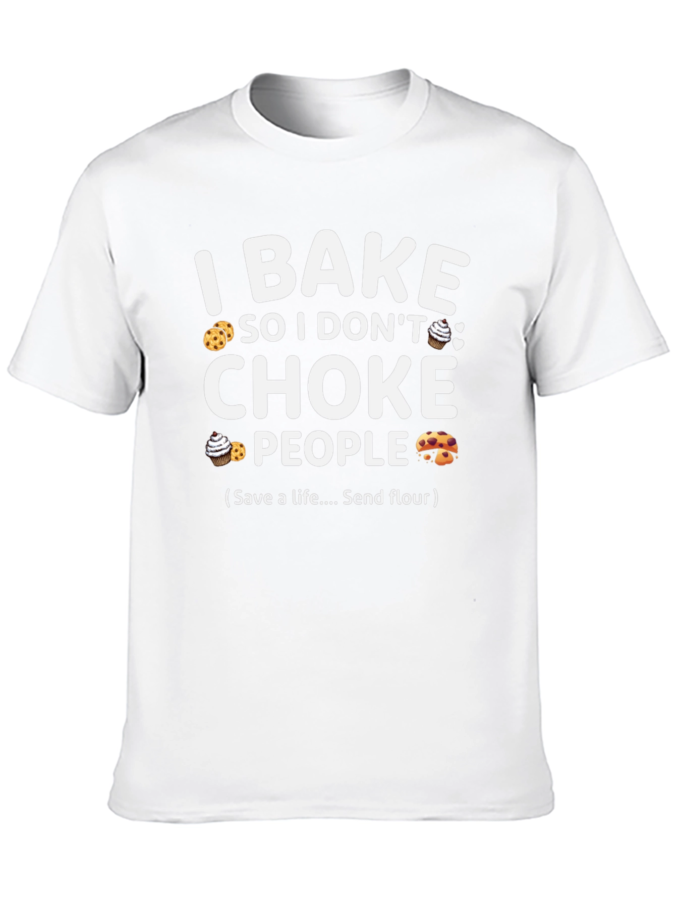 Black I Bake So I Don't Choke People T-Shirt view 10