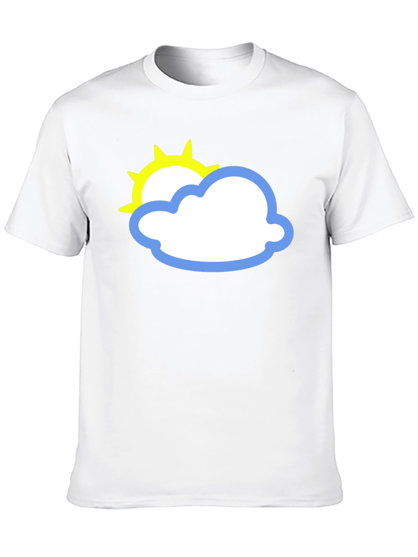 Black Black Tee with Sun and Cloud Graphic view 10