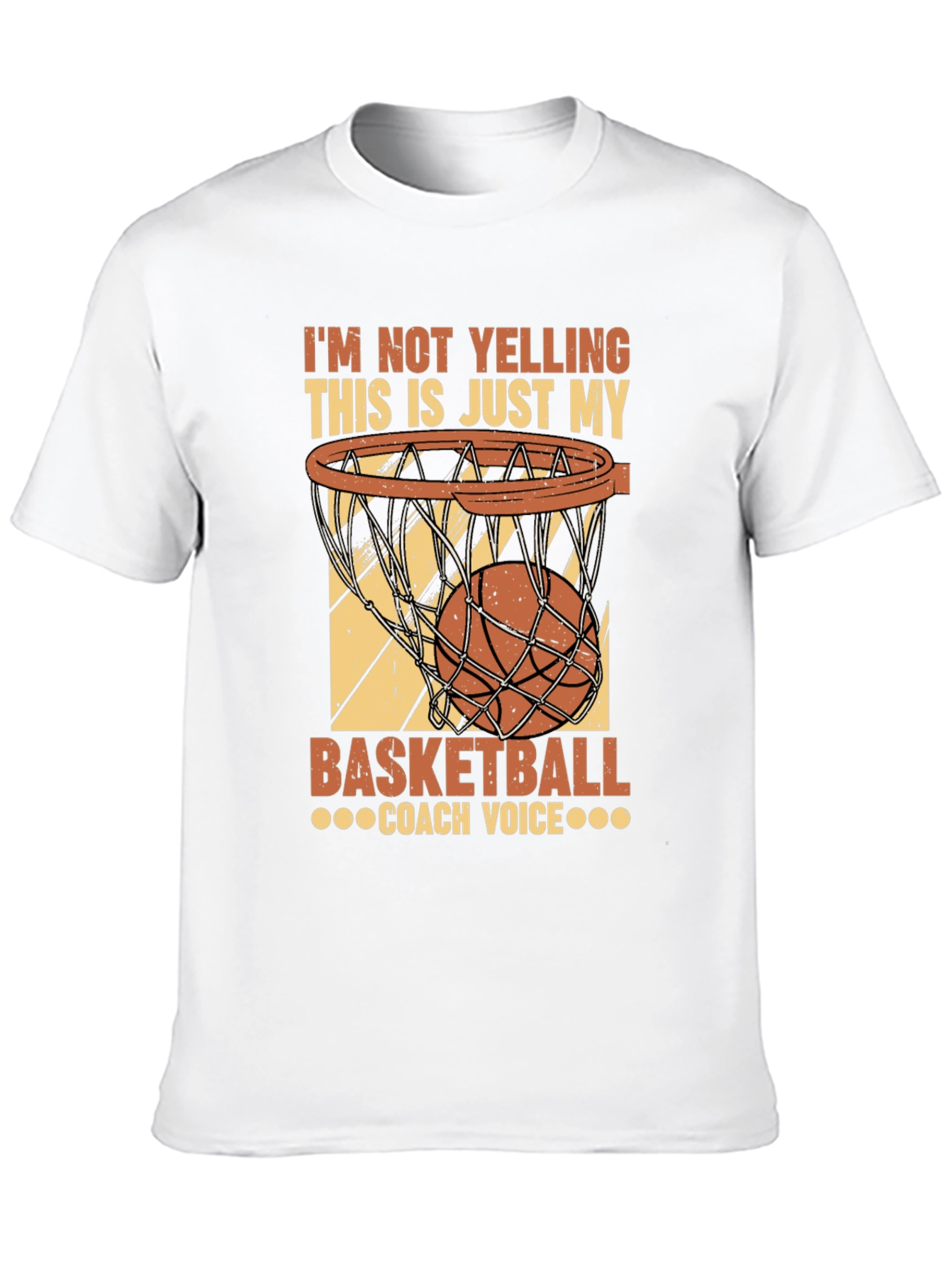Black Basketball Coach Voice T-Shirt view 10