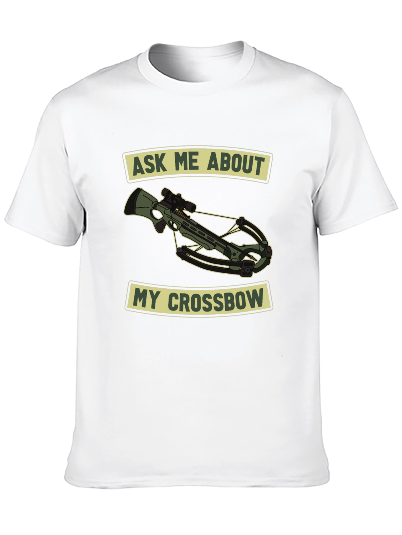 Black Ask Me About My Crossbow T-Shirt view 10