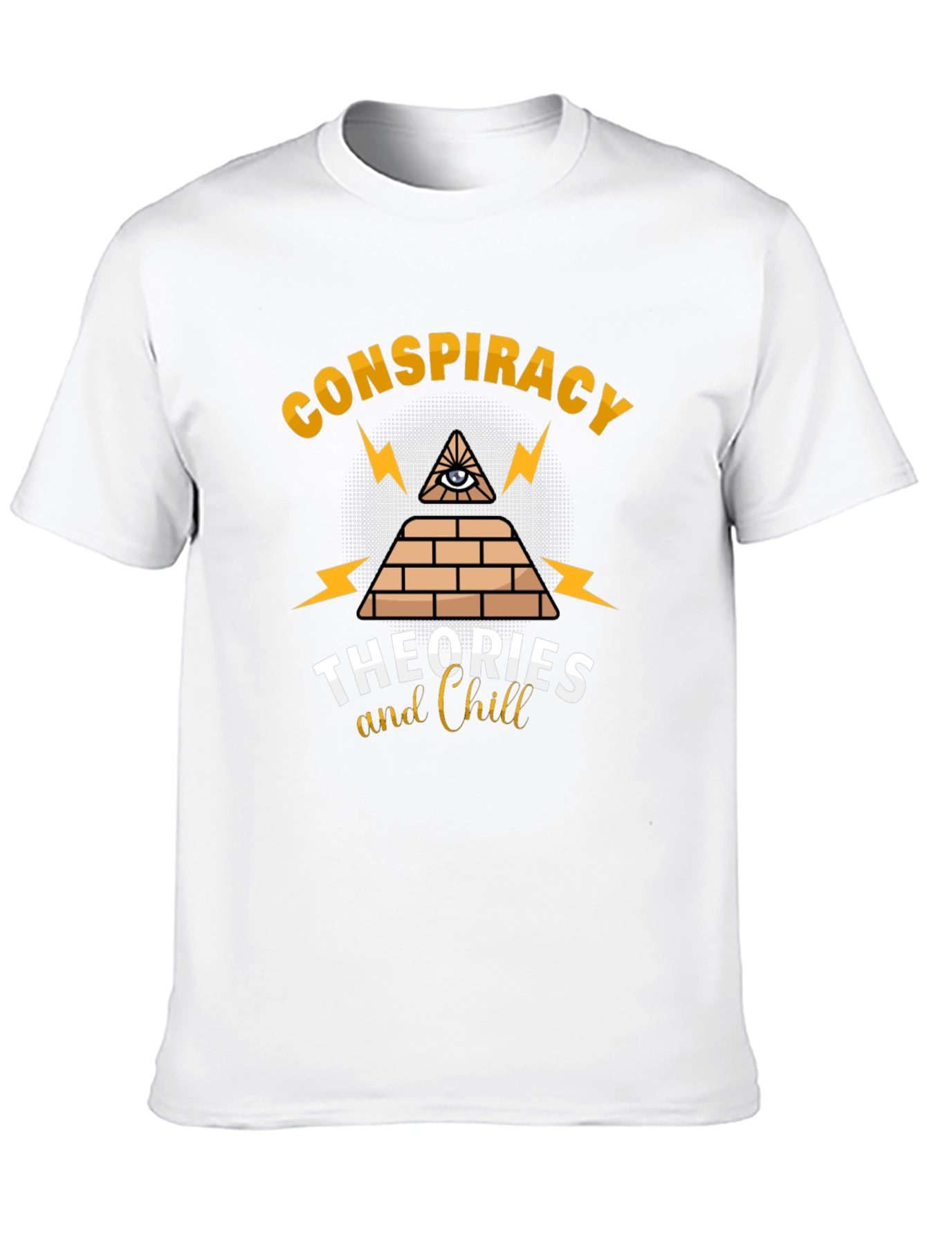 Black Conspiracy Theories & Chill Graphic T-Shirt view 10