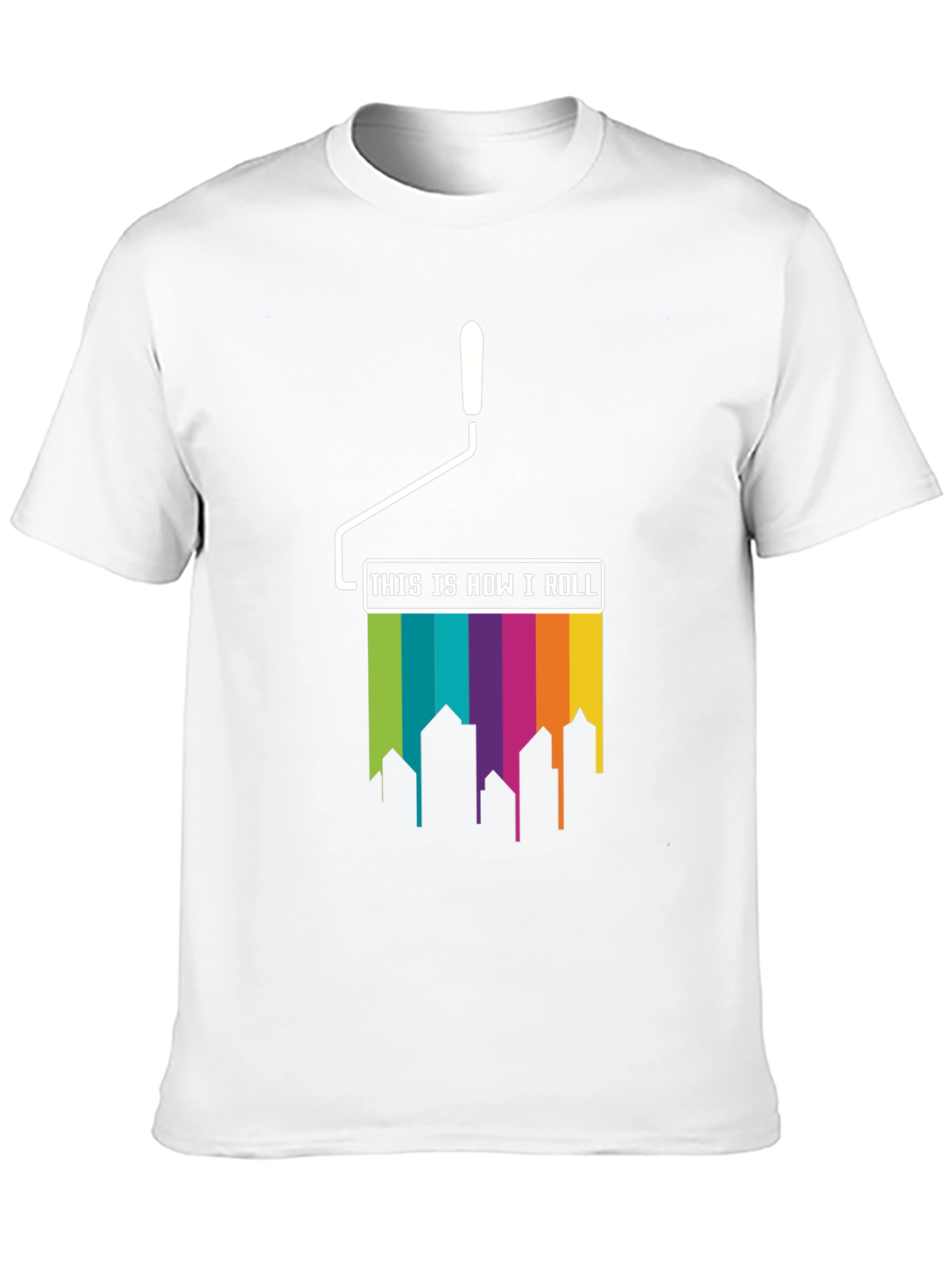 Black Paint Roller How I Roll T-Shirt view 10