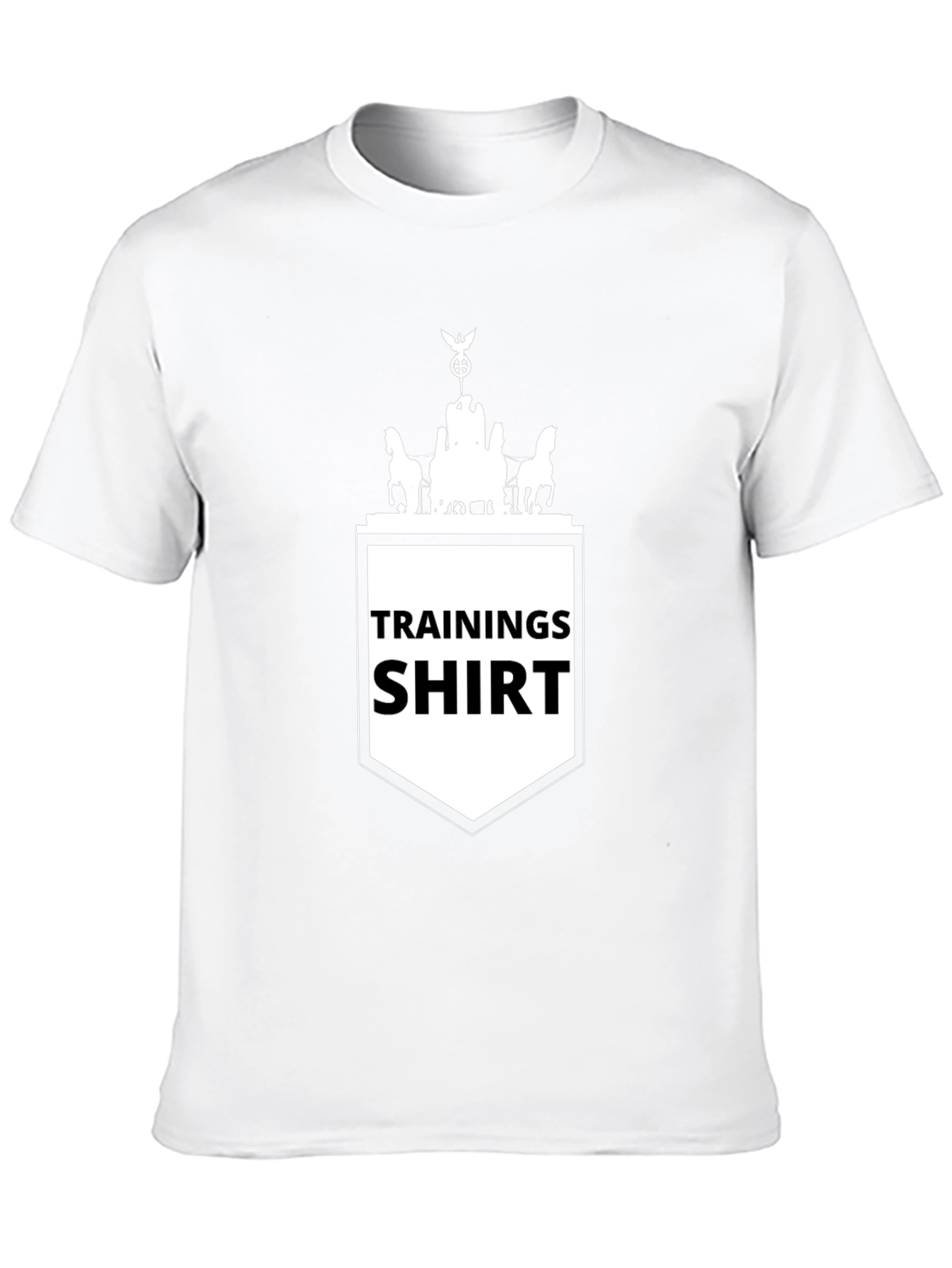 Black Training Shirt Tee - Berlin Landmark Graphic view 10