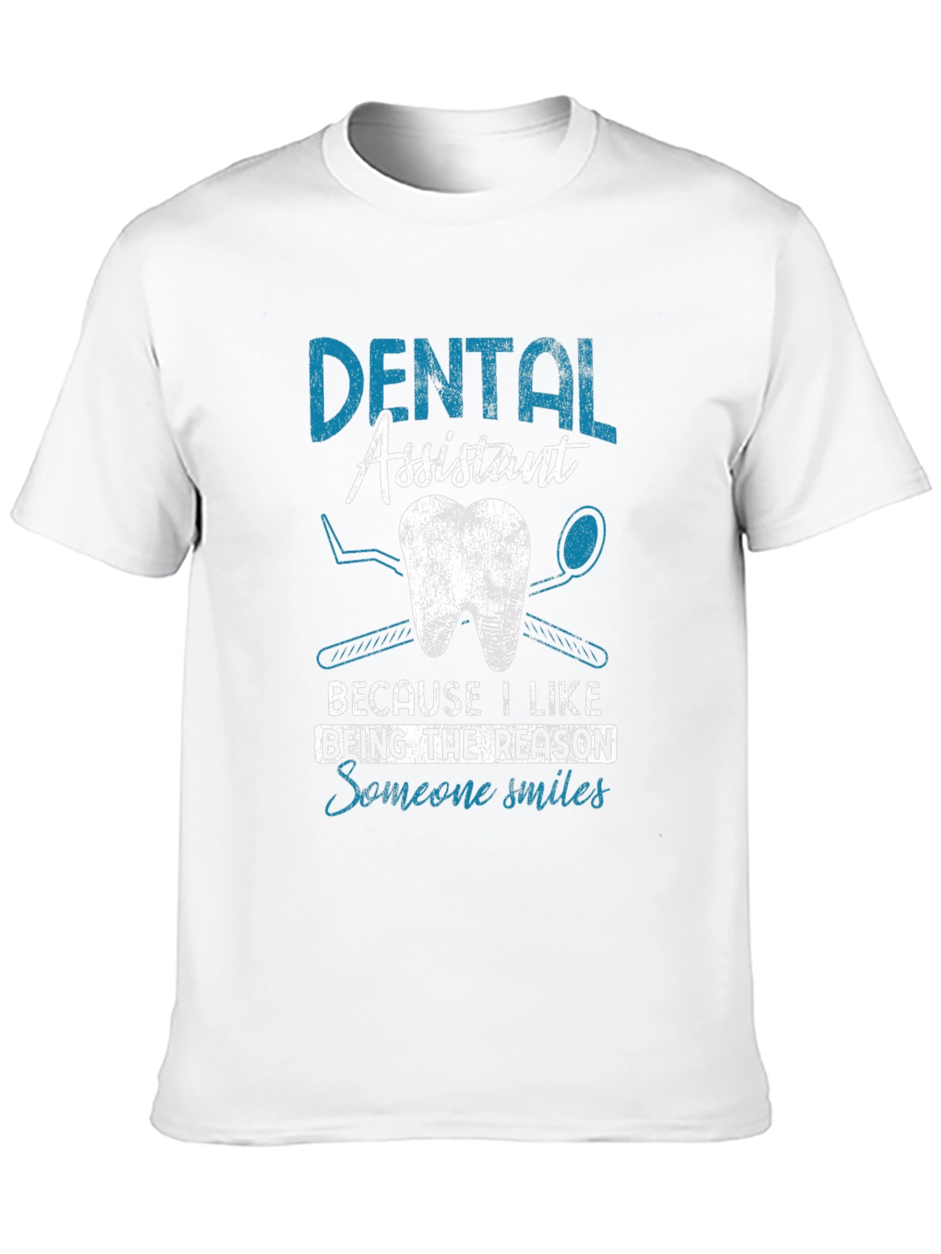 Black Dental Assistant Smile T-Shirt view 10