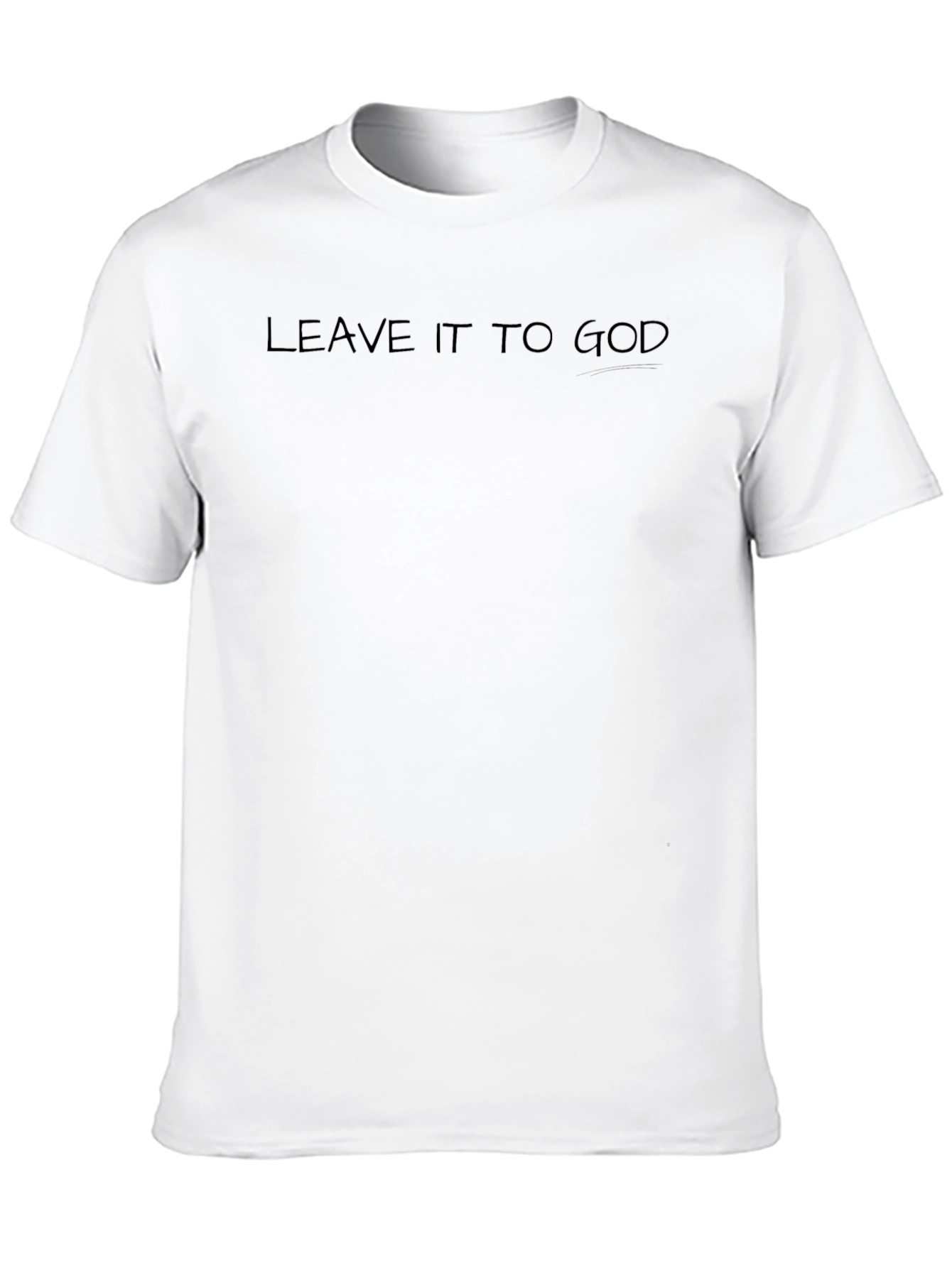 Black Leave It To God Black T-Shirt view 10