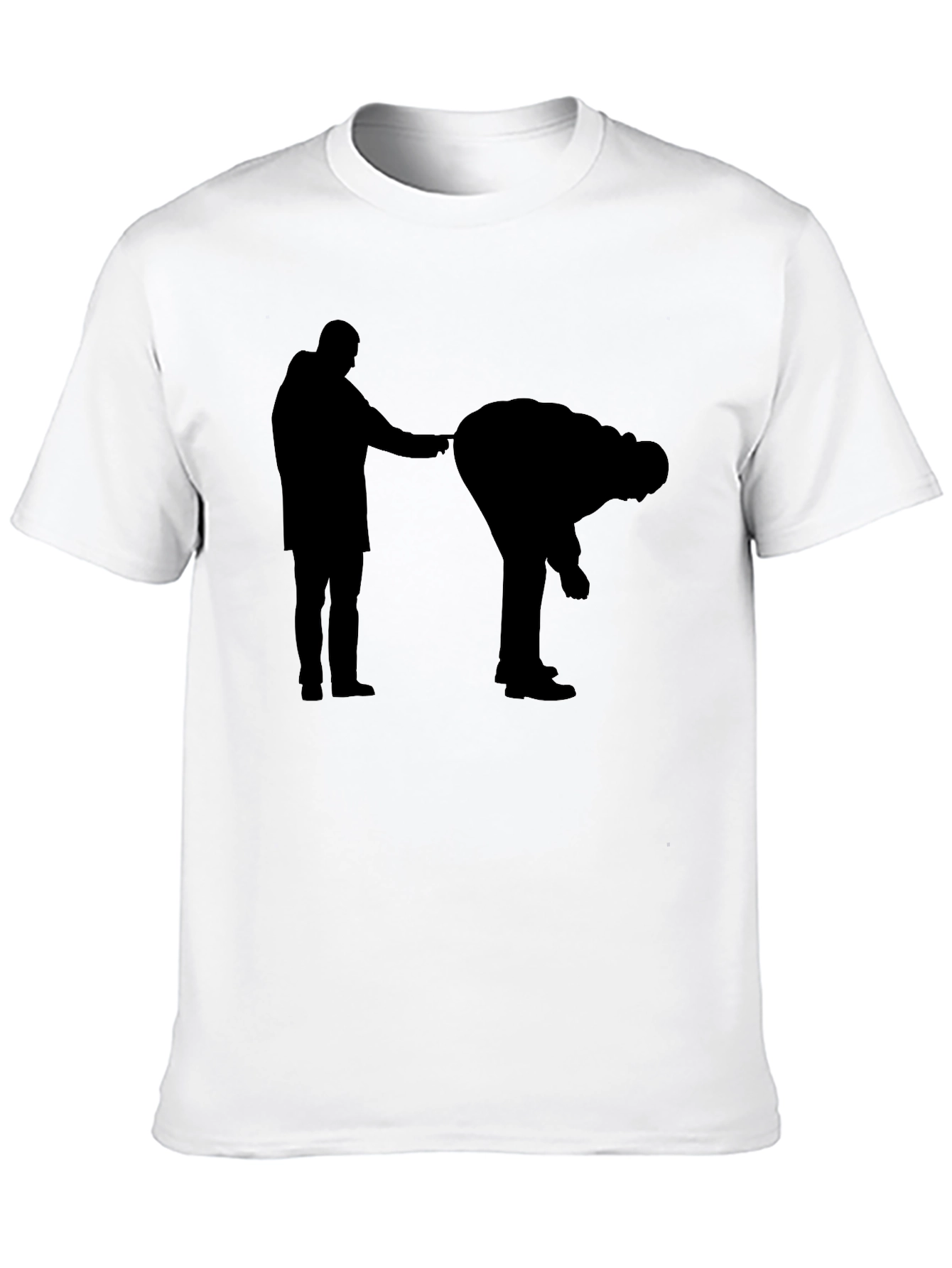 Black Funny Black Silhouette T-Shirt view 10
