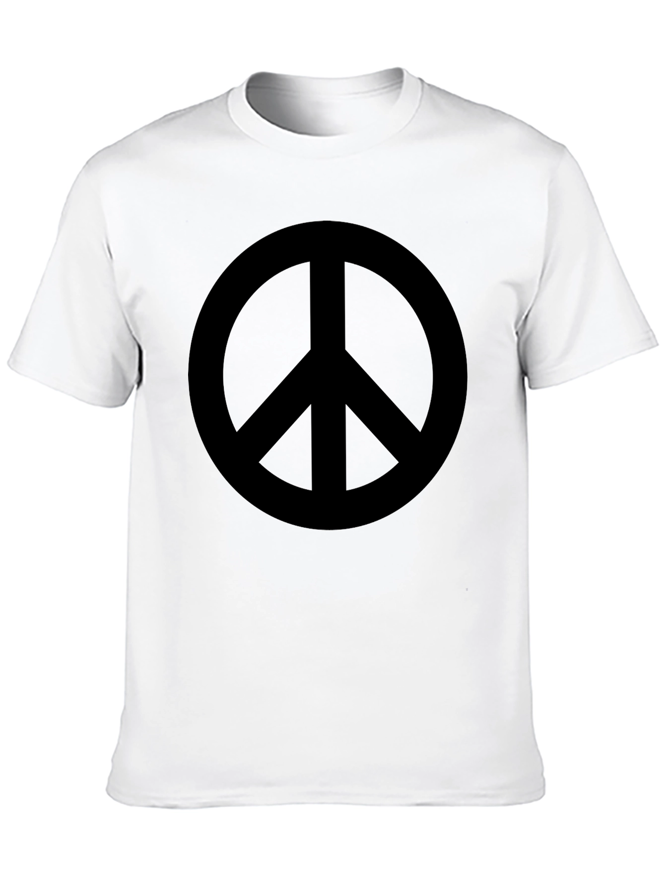 Black Peace Sign Graphic T-Shirt - Black view 10