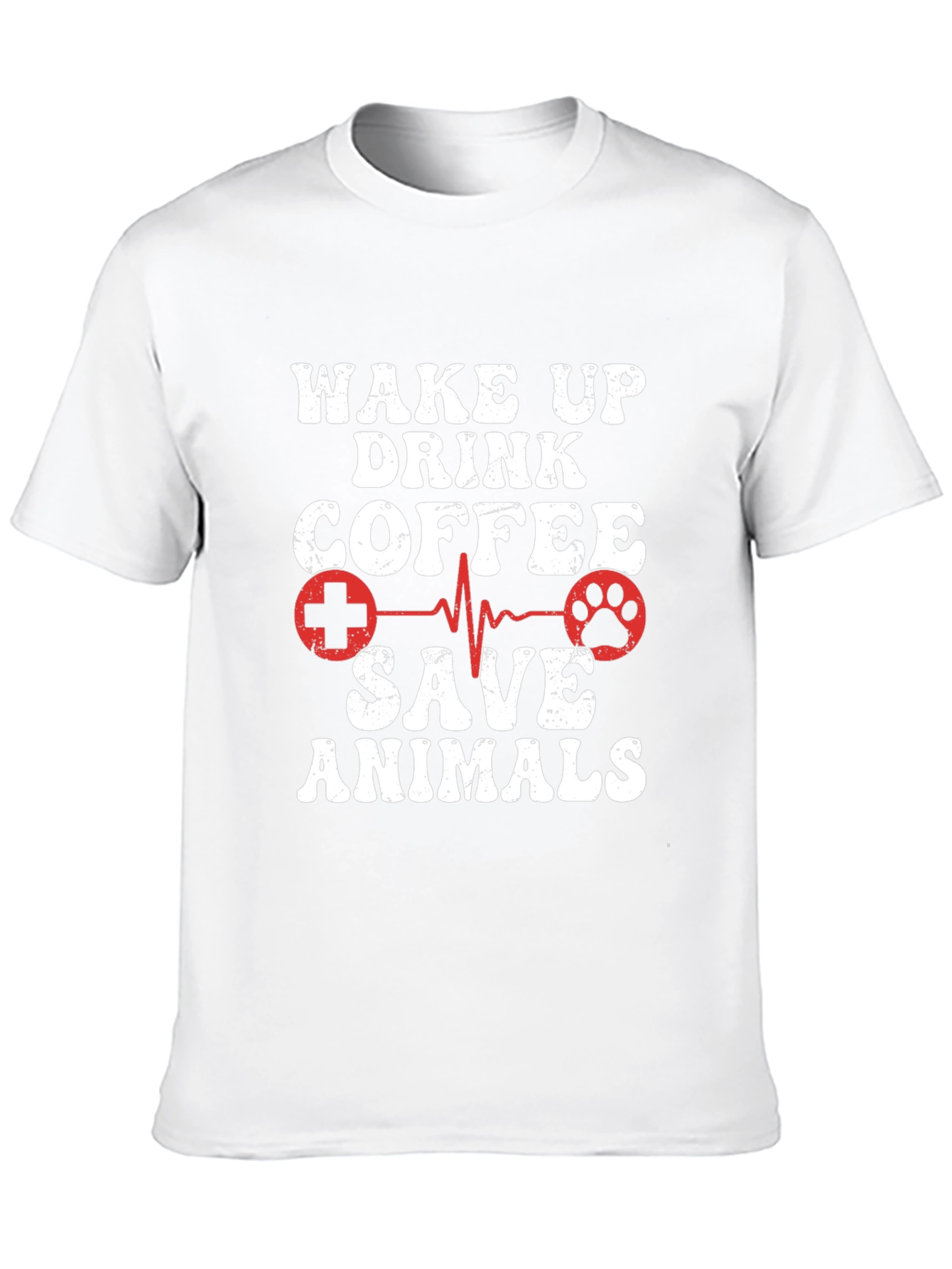 Wake Up Drink Coffee Save Animals Graphic Tee - 10