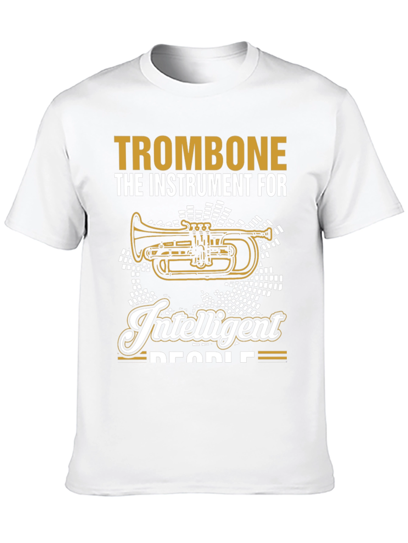 Black Trombone for Intelligent People T-Shirt view 10