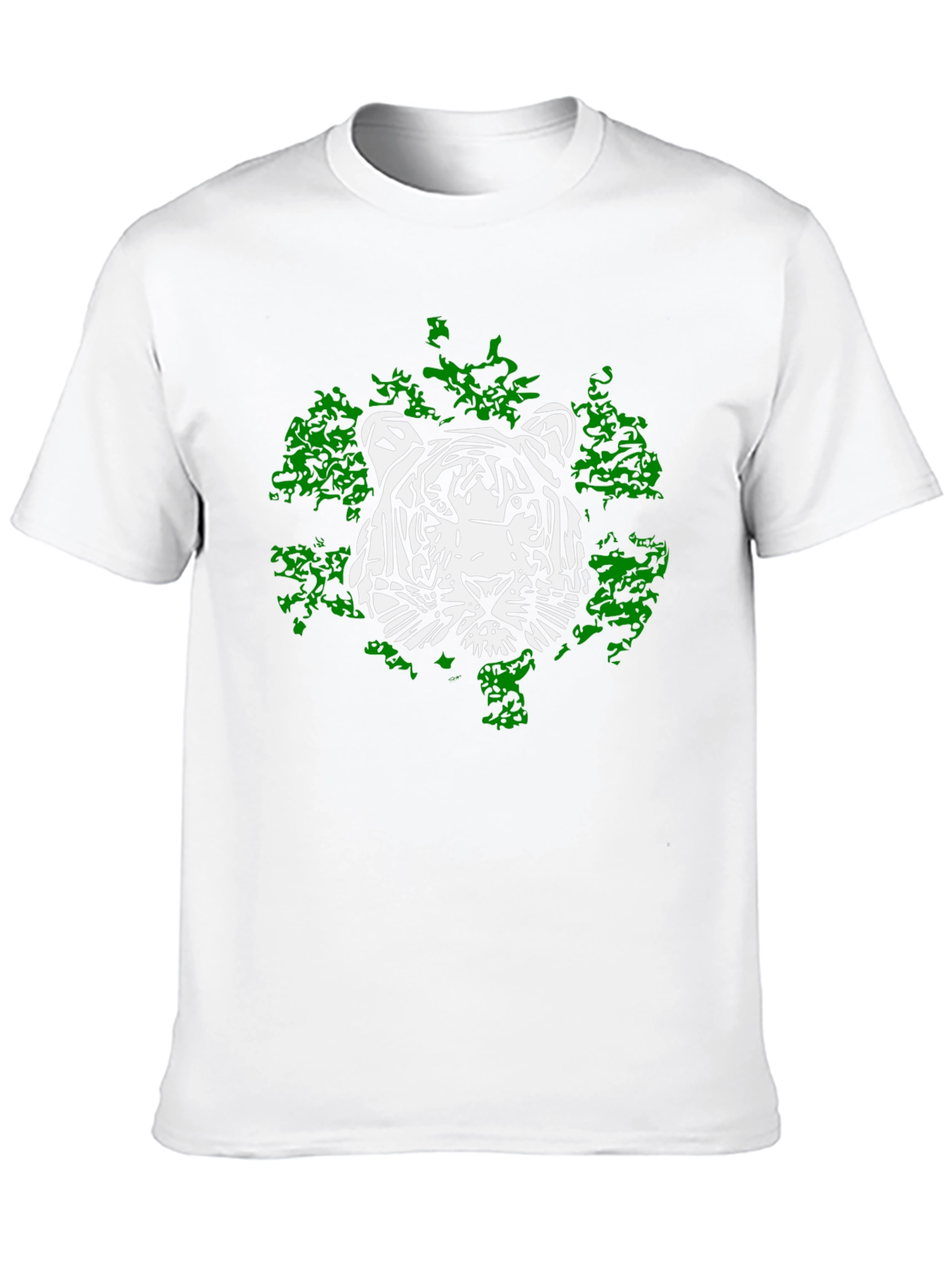 Black Tiger Graphic Tee - Cool Black Cotton T-Shirt view 10